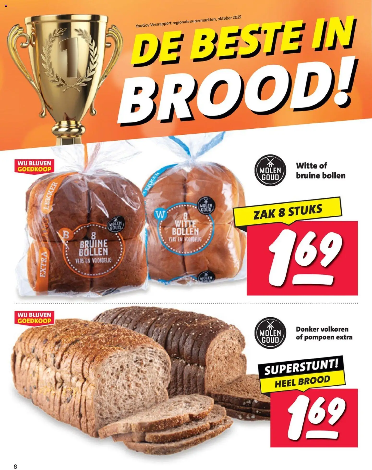 {H1} | Pagina: 8 | Producten: Pompoen, Brood, Zak