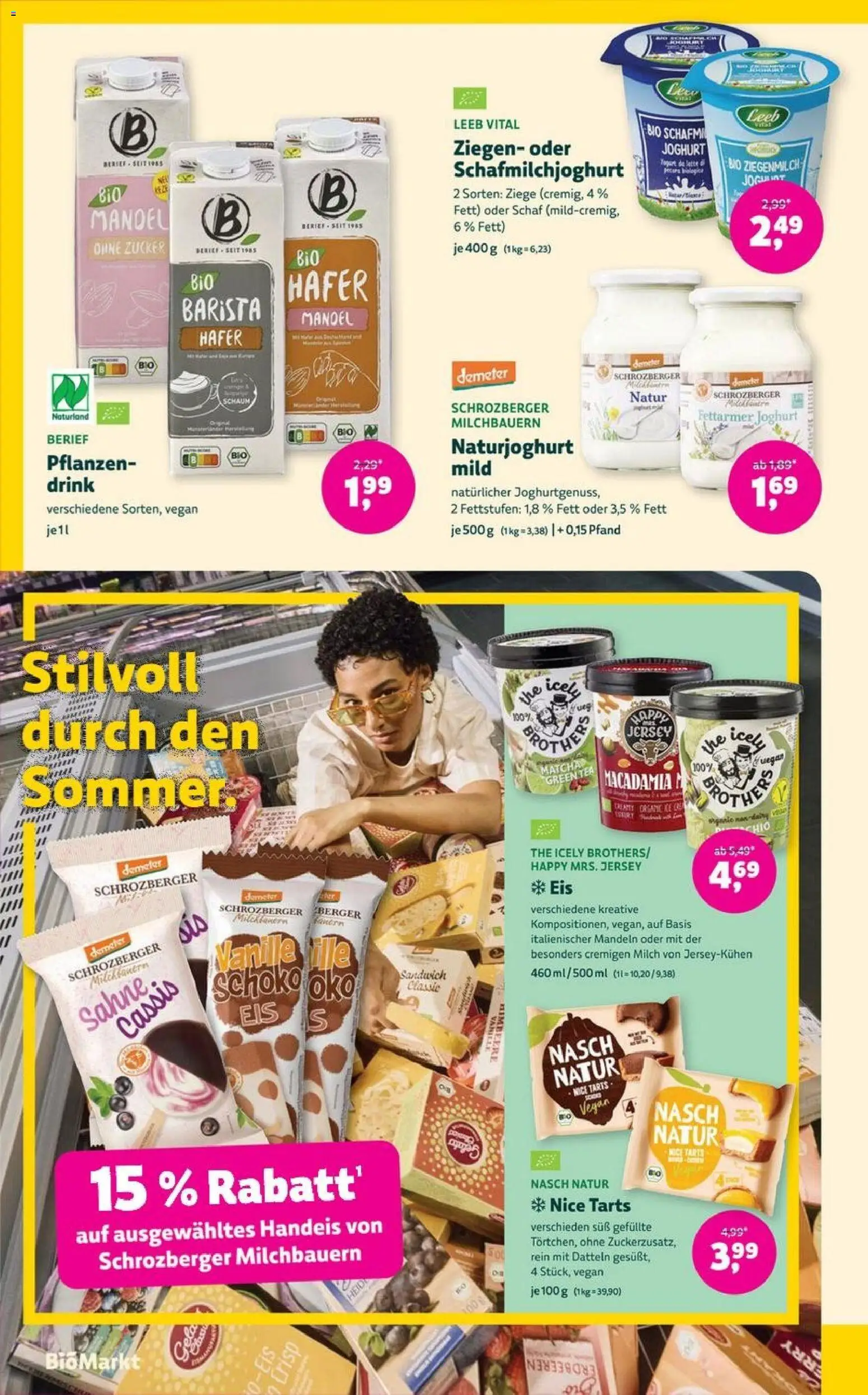BioMarkt Prospekt – gültig ab 01.07.2026 | Seite: 6 | Produkte: Zucker, Himbeere, Erdbeeren, Eis