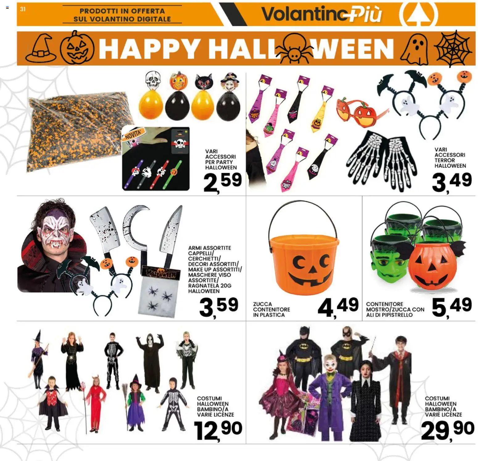 Volantino Interspar del 12/10/2026 | Pagina: 31 | Prodotti: Zucca, Maschere, Contenitore