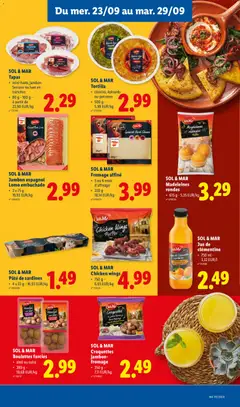 SOL & MAR Pâté de sardines, 4 x 22 g - Voorbeeld van een folder van Lidl, geldig van 21/09/2026 | Pagina: 11 | Producten: Madeleines, Tortilla, Pâté, Sardines