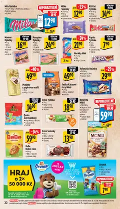 Náhled letáku Emco Sušenky, 60 g • 100 g = 23,17 Kč • vybrané druhy od 02.09.2026 | Strana: 30 | Produkty: Tyčinka Kit Kat, Bonbóny, Ořechy, Želé bonbóny