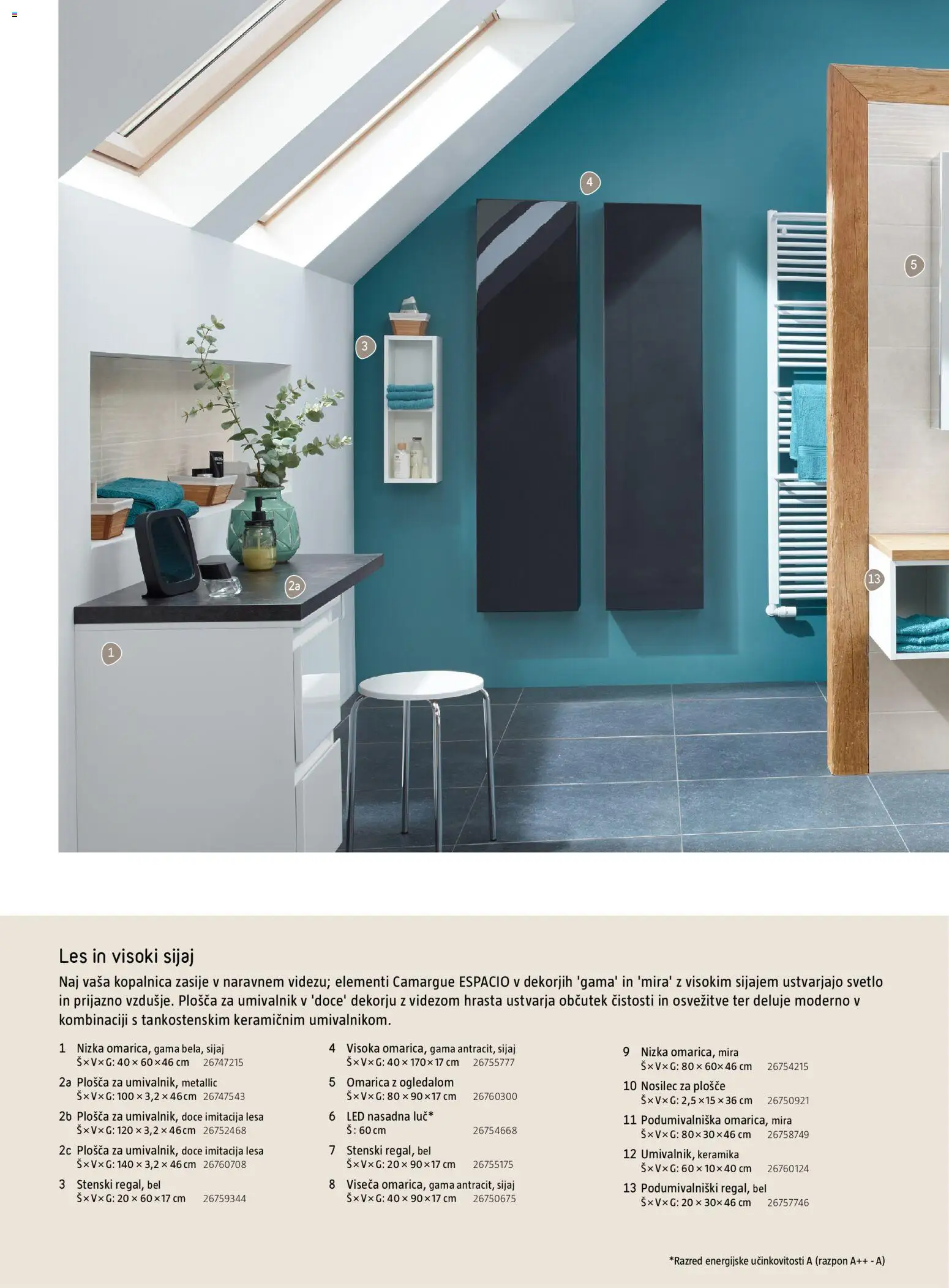 Novi Bauhaus katalog ponudbe – veljaven od 28.09.2026 | Stran: 8 | Izdelki: Umivalnik, Omarica