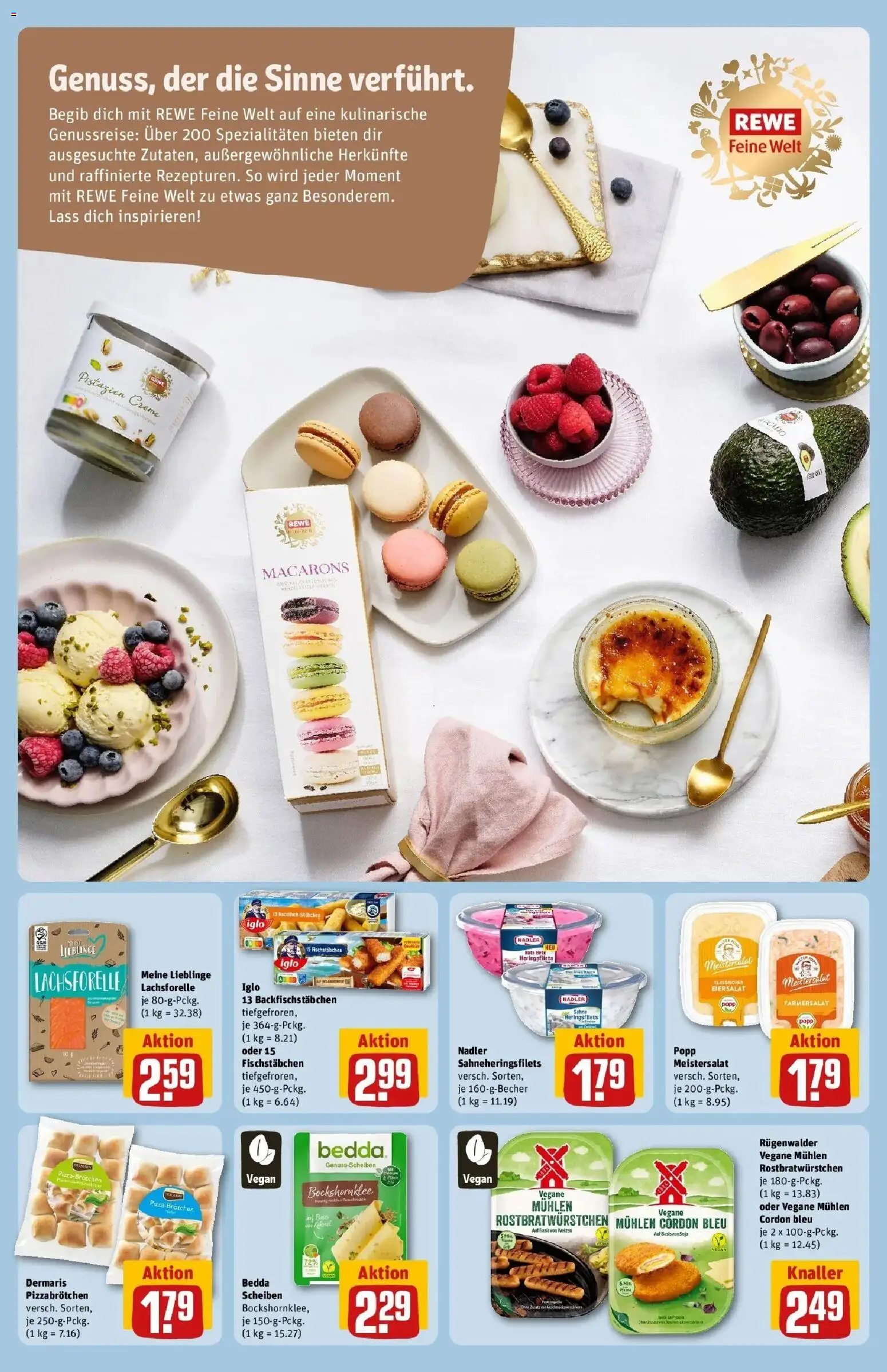 REWE Prospekt ab 10.08.2026 zum Blättern » Angebote | Seite: 12 | Produkte: Spezialitäten, Iglo, Pizza, Sahne