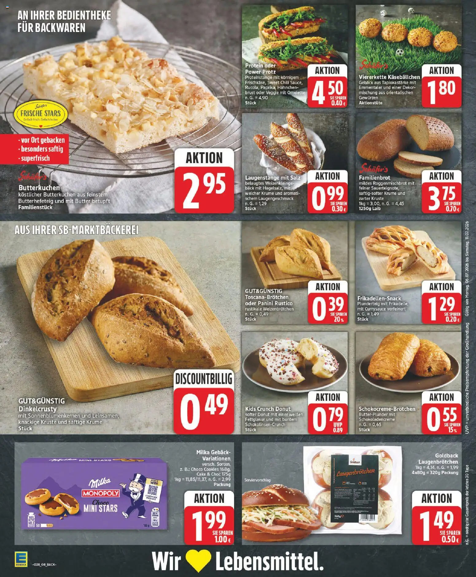Edeka Prospekt – gültig ab 06.07.2026 | Seite: 8 | Produkte: Hahnchen, Butter, Milka, Chili