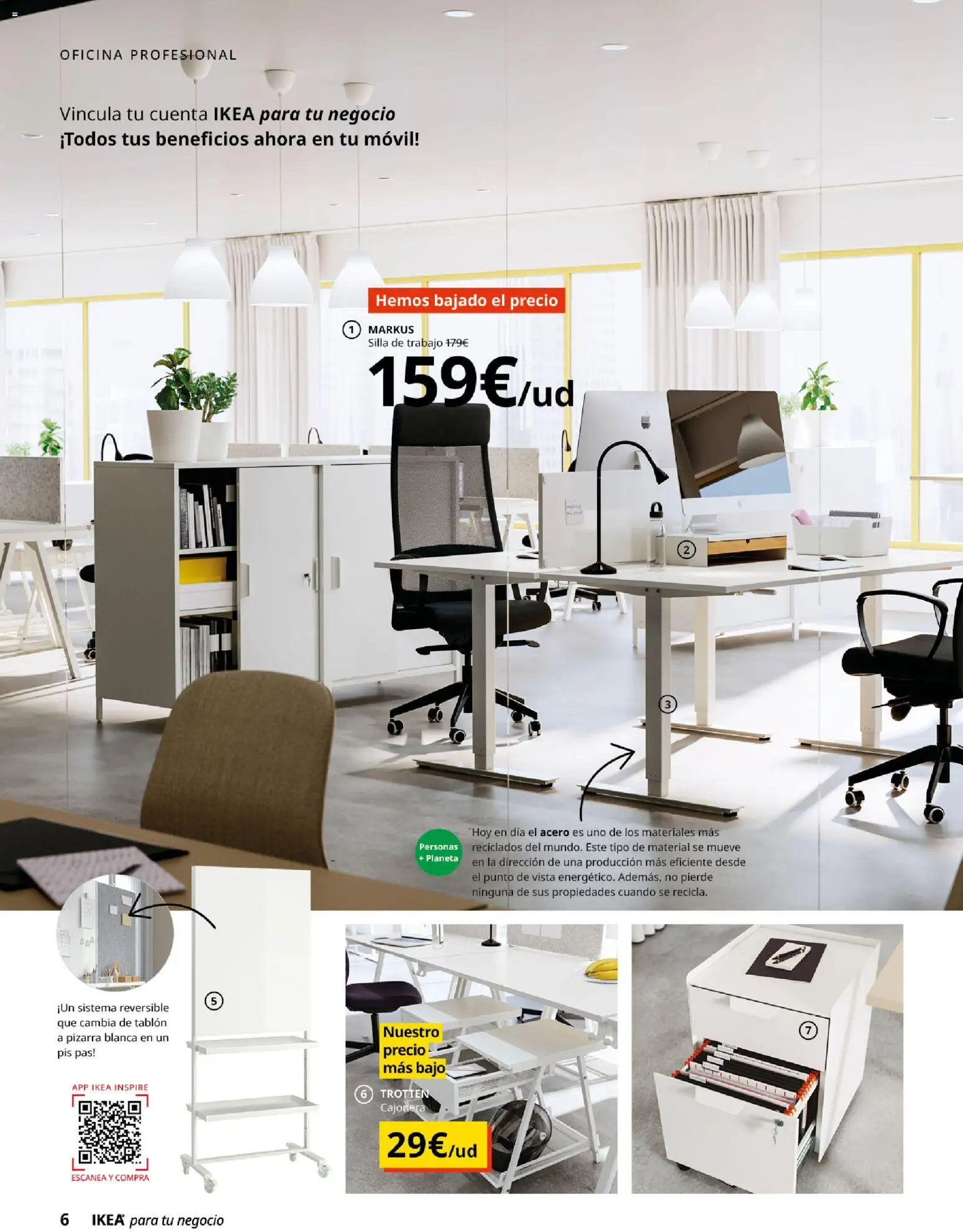 Catálogo IKEA para tu negocio │ válido desde el 01.02.2026 | Página: 6 | Productos: Cajonera, Silla