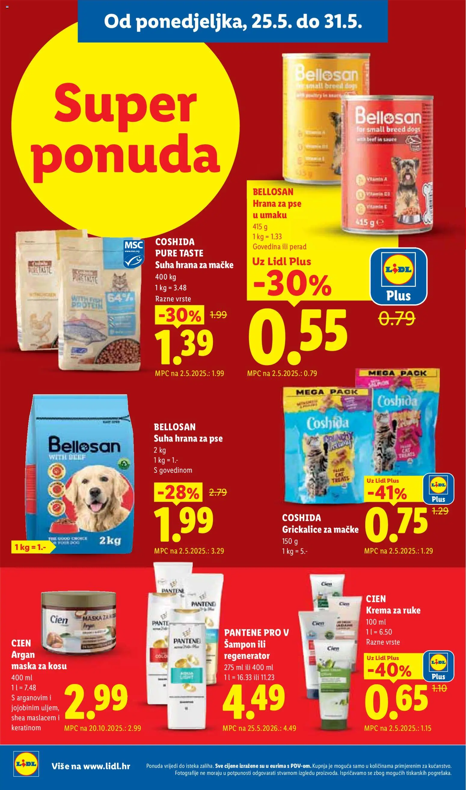 Lidl katalog | vrijedi od 25.05.2026 | Stranica: 24 | Proizvodi: Regenerator, Hrana za pse, Krema, Suha hrana za pse