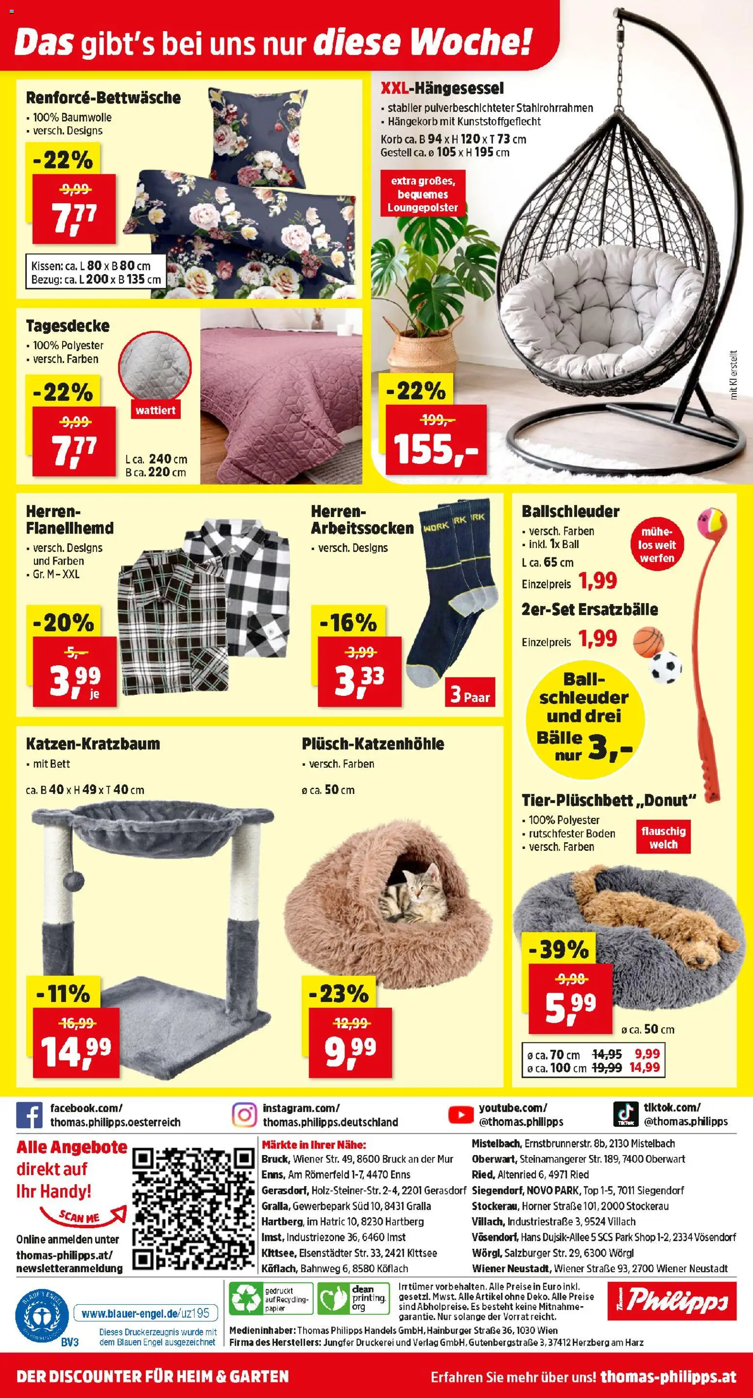 Thomas Philipps Flugblatt gültig ab 07.09.2026 | Seite: 14 | Produkte: Bett, Kissen, Korb