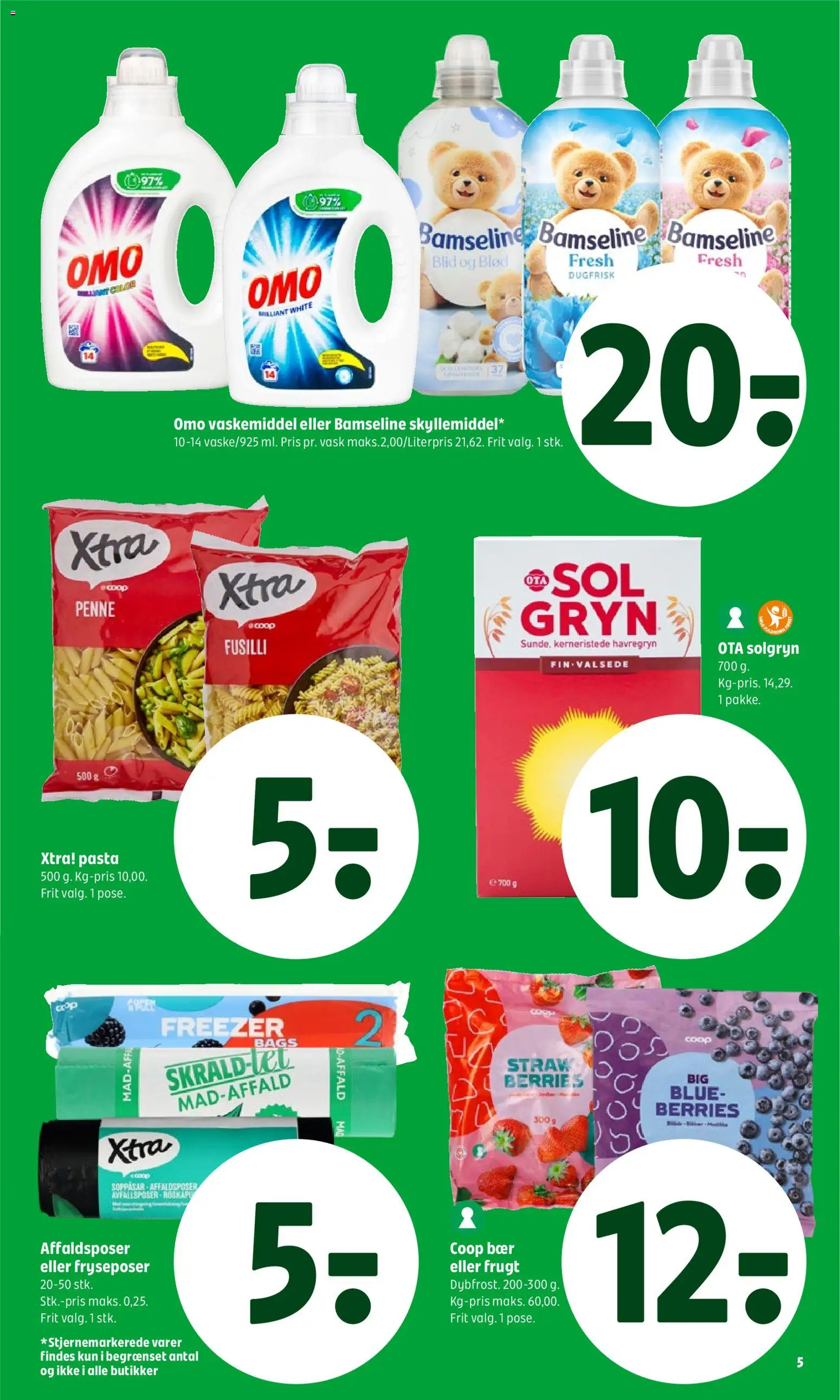 Coop 365 tilbudsavis – gyldig fra 30/07/2026 | Side: 7 | Produkter: Pasta, Havregryn