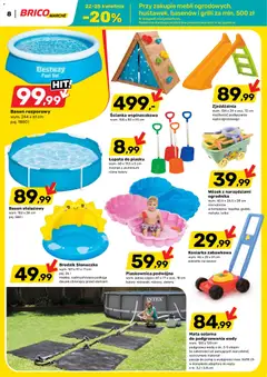 Pogląd oferty "Brico Marché gazetka" - ważna od 22.04.2026 | Strona: 8 | Produkty: Kosiarka, Basen