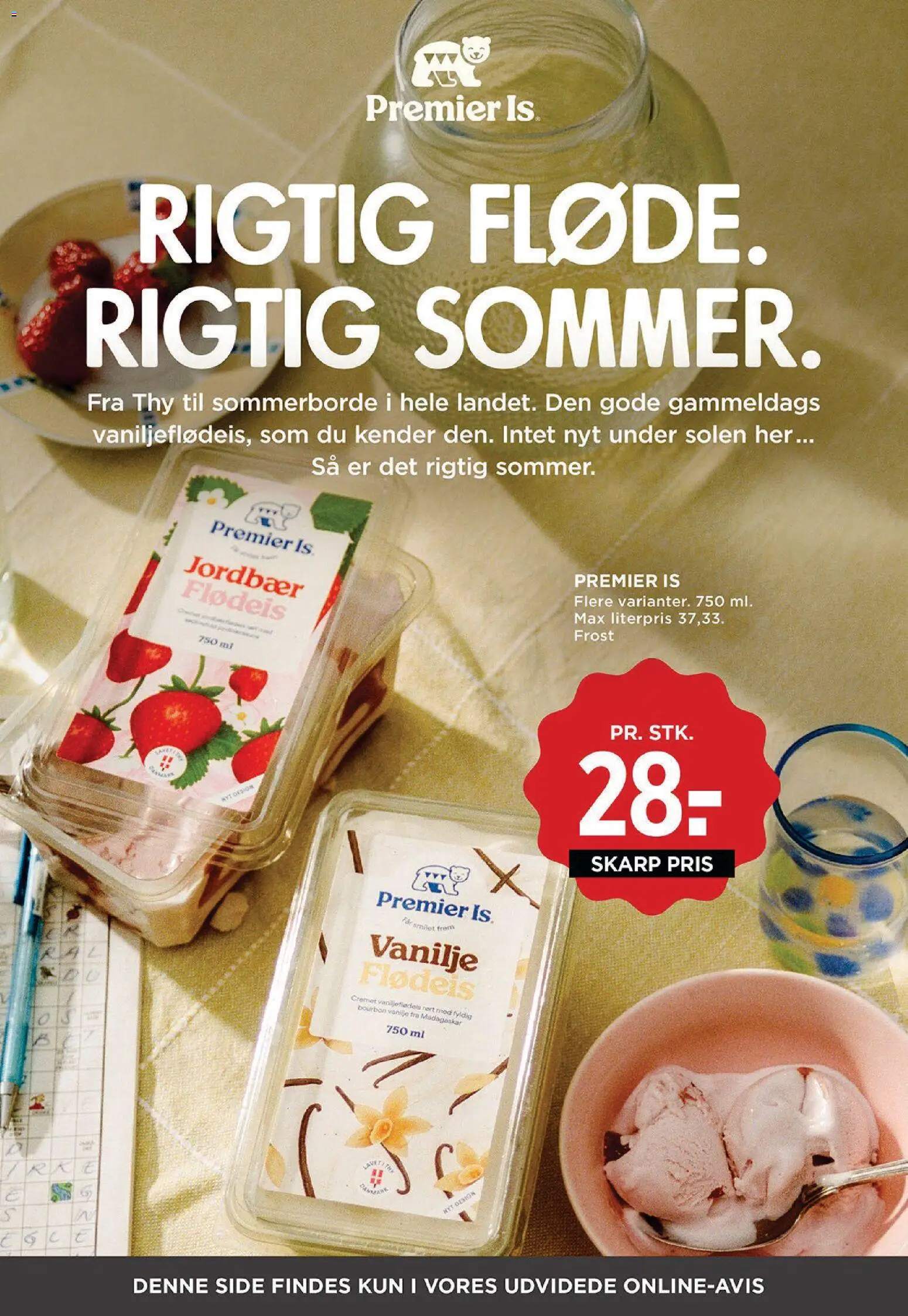 Meny tilbudsavis – gyldig fra 17/07/2026 | Side: 30 | Produkter: Bourbon, Jordbær, Is, Vanilje