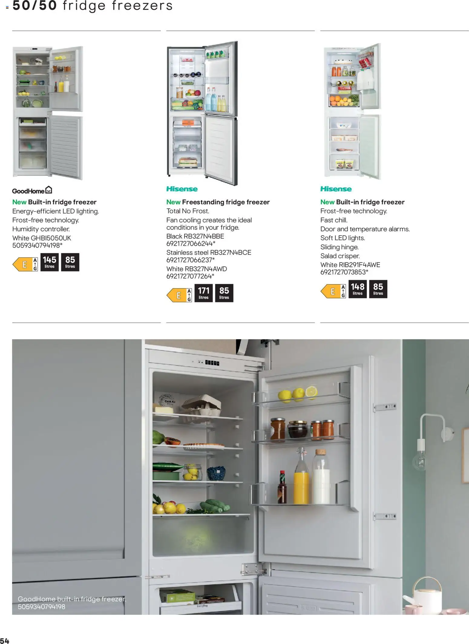 {H1} | Page: 54 | Products: Door, Salad, Freezer, Fan