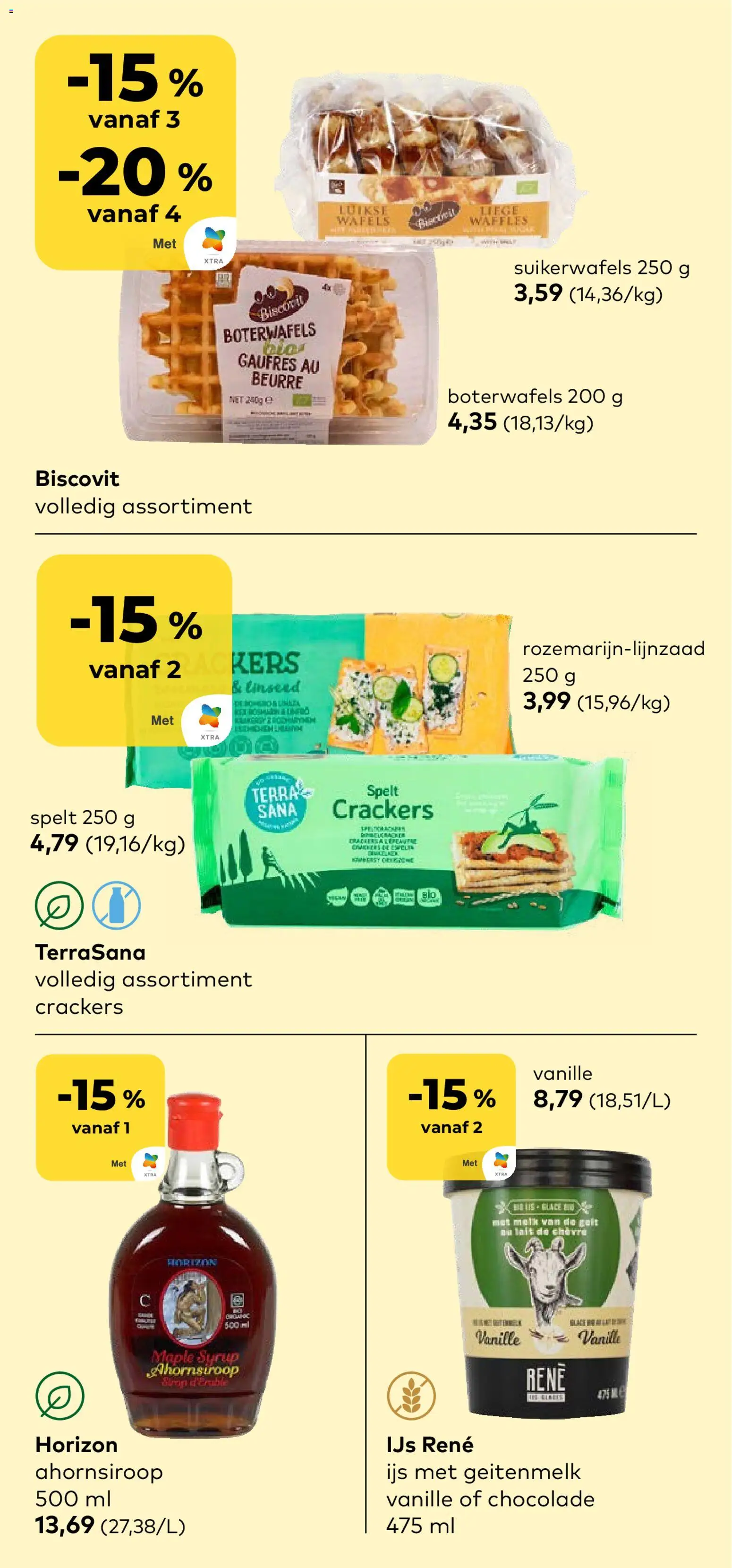 {H1} | Pagina: 10 | Producten: Wafels, Melk, Chocolade