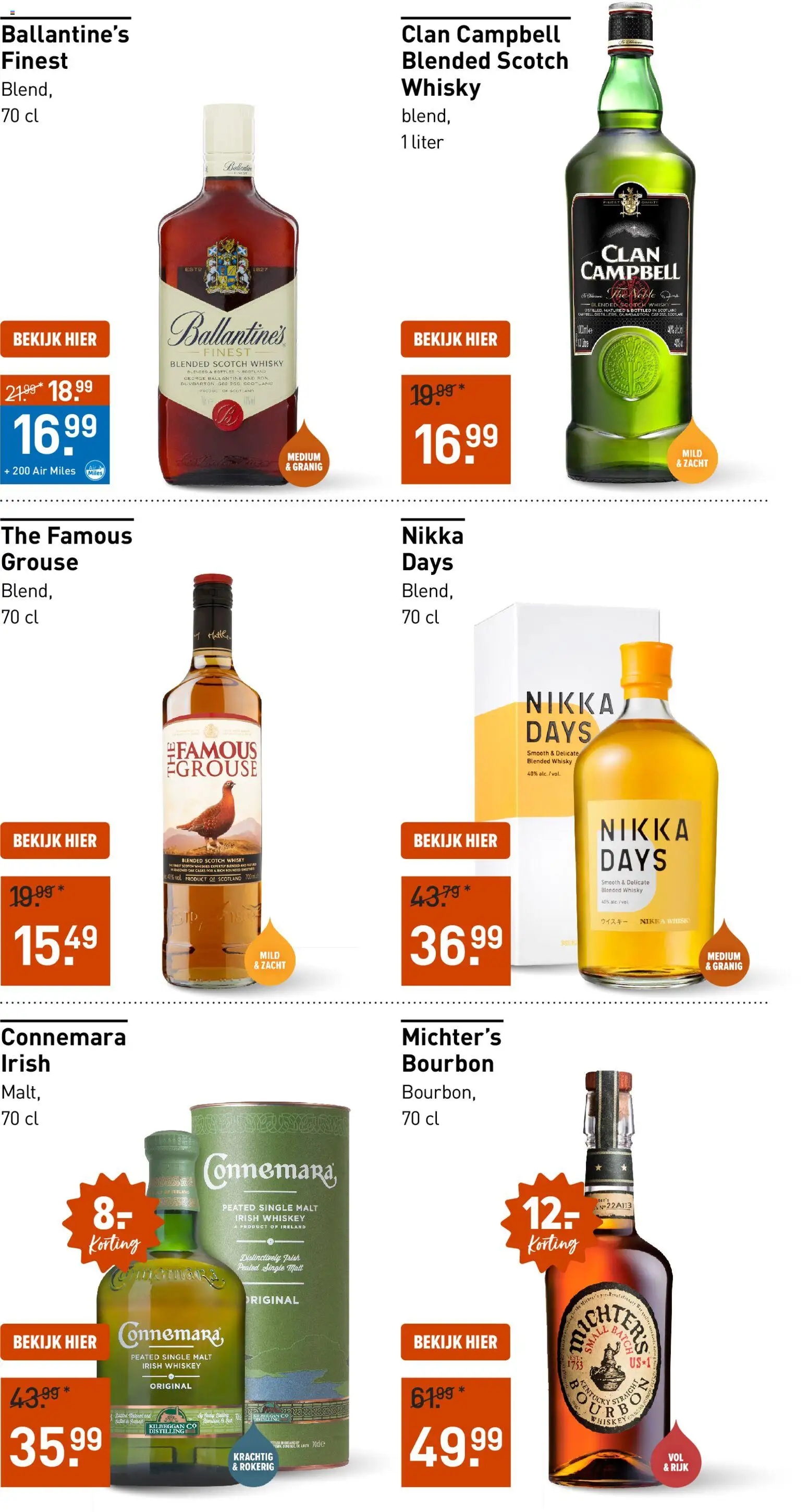 {H1} | Pagina: 17 | Producten: Bourbon, Whisky, Ballantine’s
