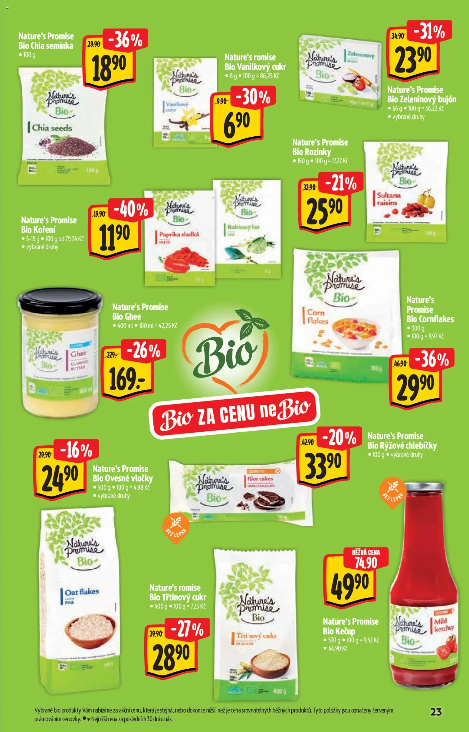 Albert katalog - Hypermarket - Bio od 02.09.2026 | Strana: 23 | Produkty: Koření, Ovesné vločky, Semínka, Chia semínka