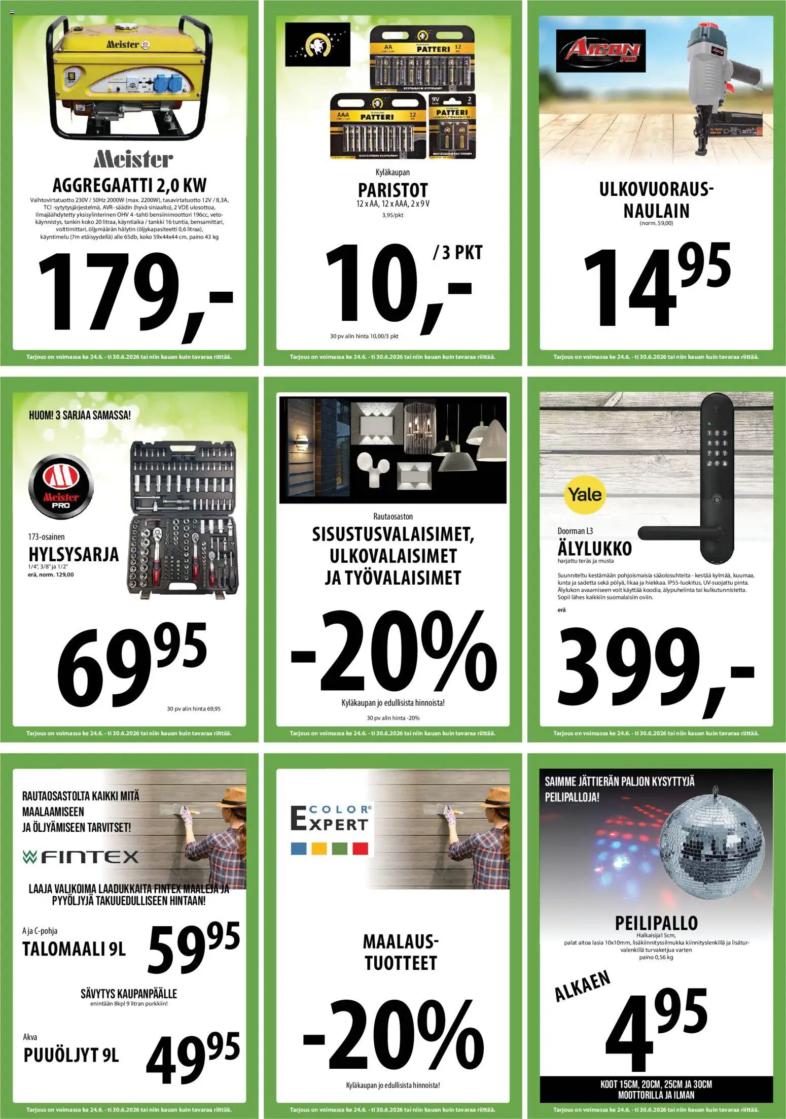 Tuuri tarjoukset – voimassa 24/06/2026 alkaen | Sivu: 31 | Tuotteet: Patteri, Paristot
