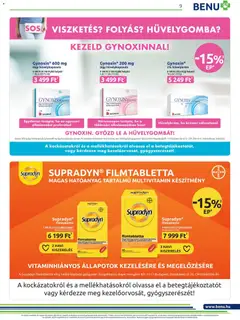 BENU Gyógyszertárak akciós újság - amely érvényes a következő dátumtól: 01.05.2026 | Oldal: 9