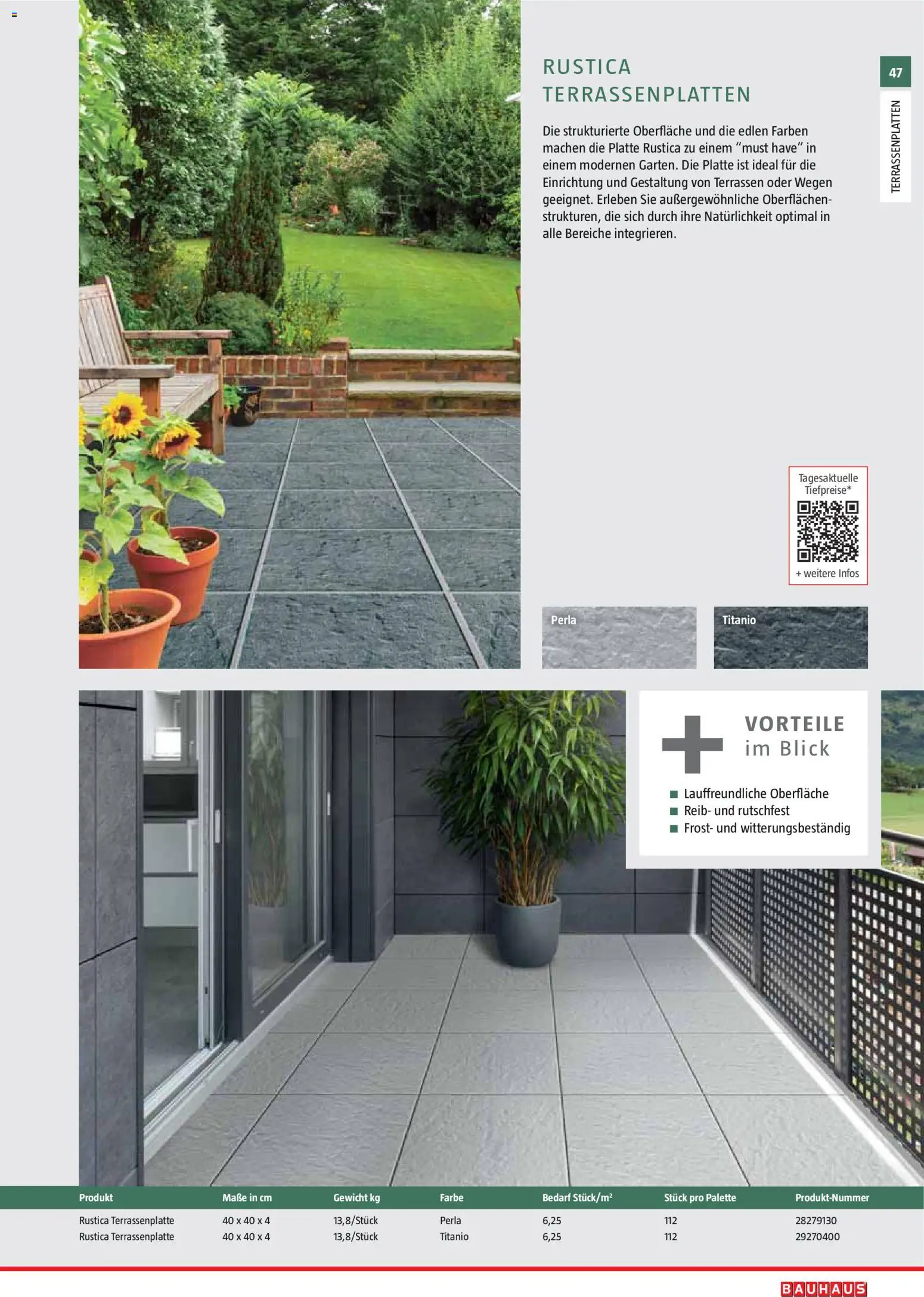 Bauhaus Gartenbaumaterialien gültig ab 01.04.2026 | Seite: 47 | Produkte: Gewicht
