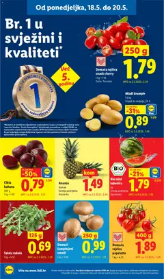 Mladi krumpir, 1.5 kg, Vrijedi do nedjelje, 24. 5. - Pregled kataloga iz trgovine Lidl, vrijedi od 18.05.2026 | Stranica: 2
