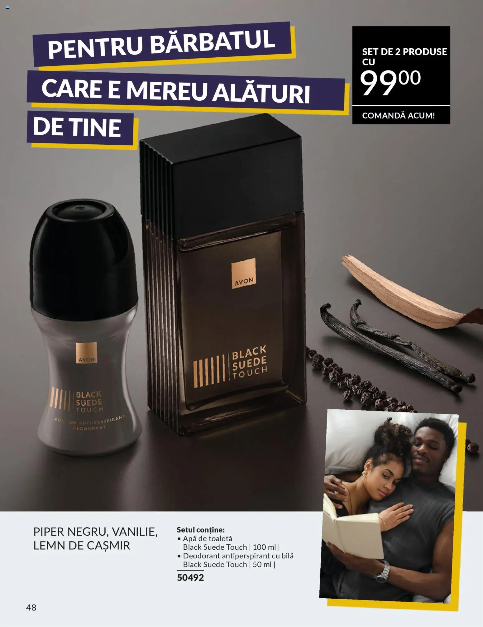 Noul catalog Avon – valabil de la 09.07.2026 | Pagină: 48 | Produse: Toaletă, Apă de toaletă, Deodorant, Piper