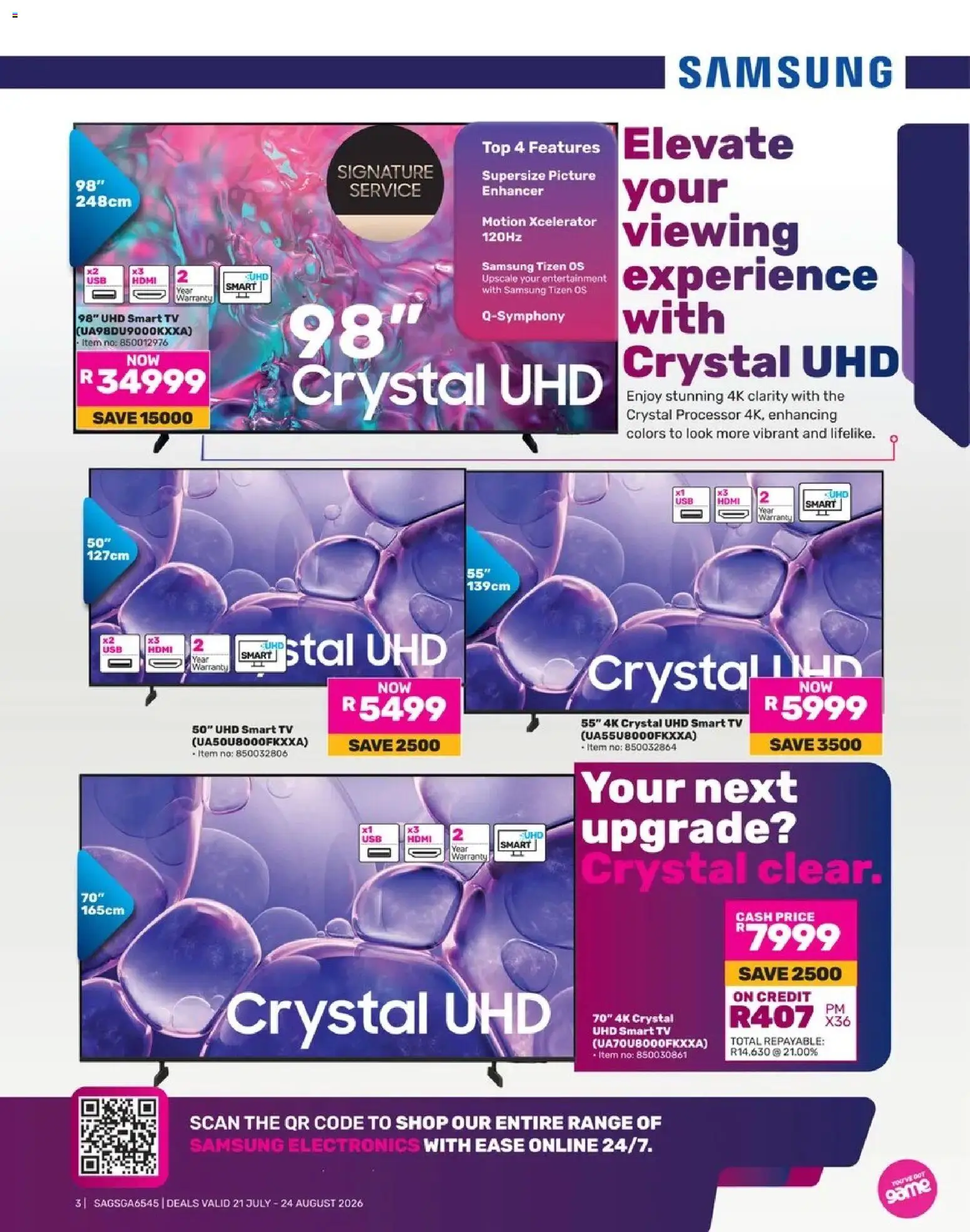 Game Catalogue electronics mania valid from 21/07/2026 | Page: 3 | Products: Tv