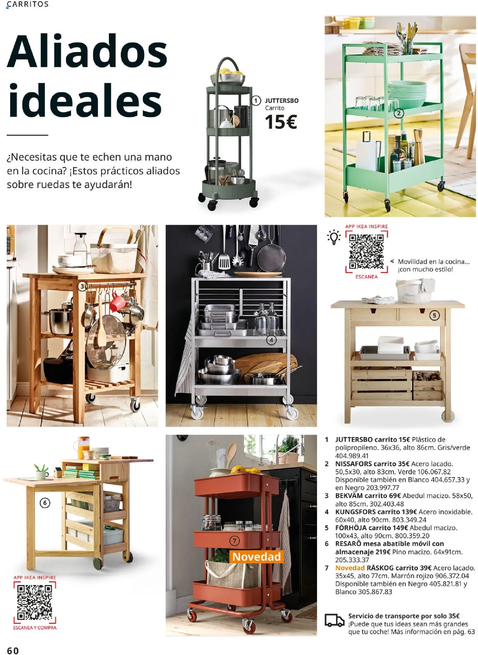 IKEA - Cocinas │ válido desde el 01/09/2026 | Página: 60 | Productos: Móvil, Cocina, Almacenaje, Mesa