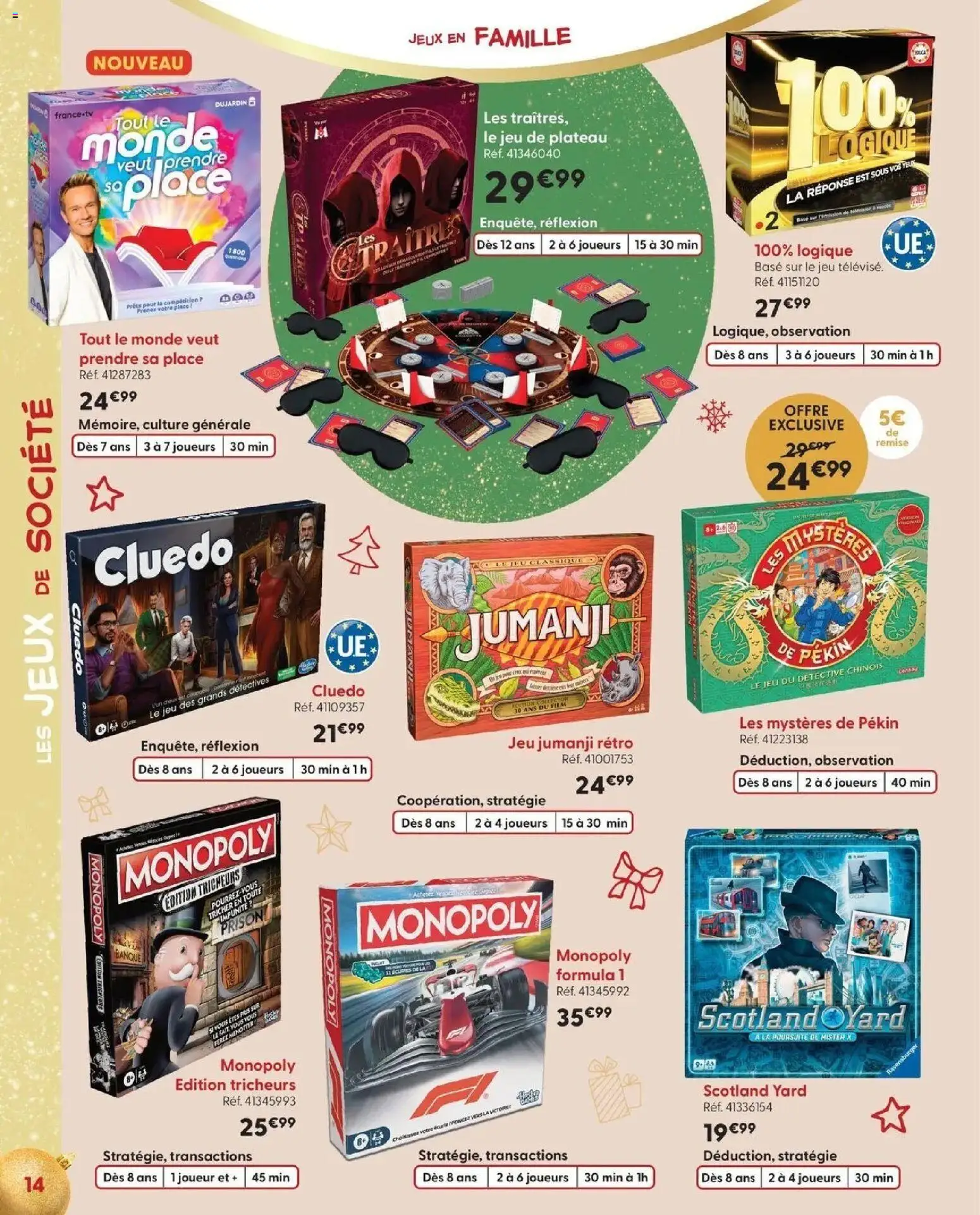 La Grande Récré - LE NOËL DE TOUTES LES PASSIONS à partir du 14/10/2026 - promo en ligne | Page: 14 | Produits: Base, Plateau, Jeux, Jeux de société