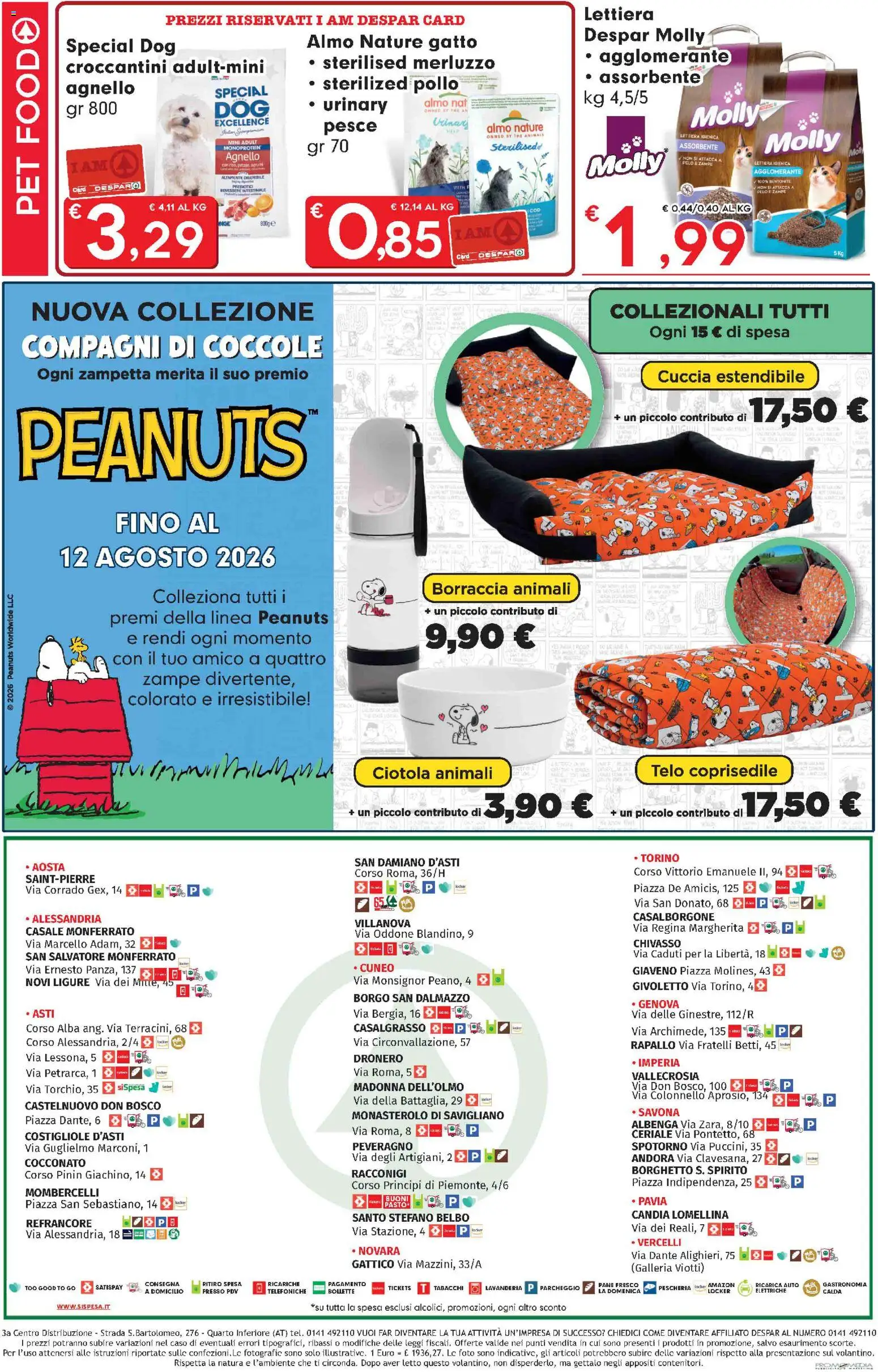Volantino Despar del 16/07/2026 | Pagina: 8 | Prodotti: Pollo, The, Agnello, Letto