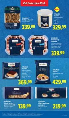 ITALIAMO Lisnato testo sa glazurom od kajsije, Puff Pastries with an Apricot Glaze, 200 g; 1 kg = 699.95 - pregled Lidl kataloga - važi od 25.06.2026 | Strana: 67