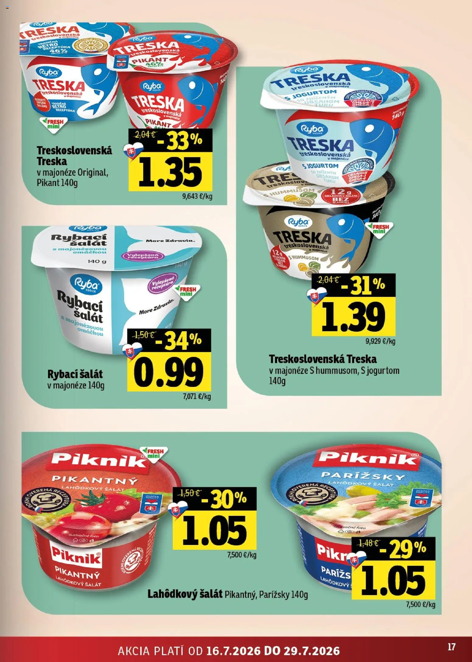 Nové Fresh akcie – leták je platný od 16.07.2026 | Strana: 17