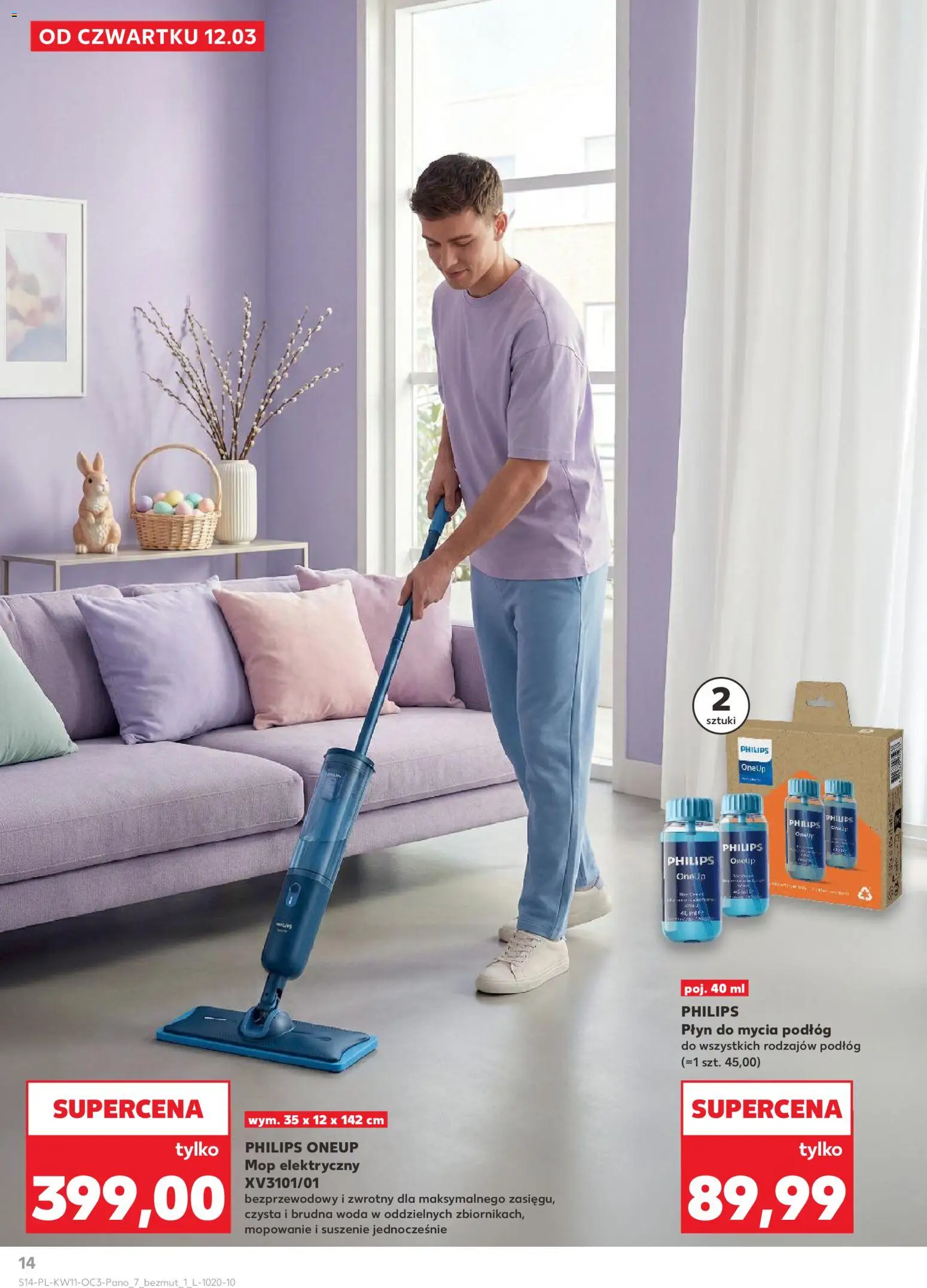 Kaufland Polsko leták - Dom gotowy na Wielkanoc od 12.03.2026 | Strana: 14 | Produkty: Mop