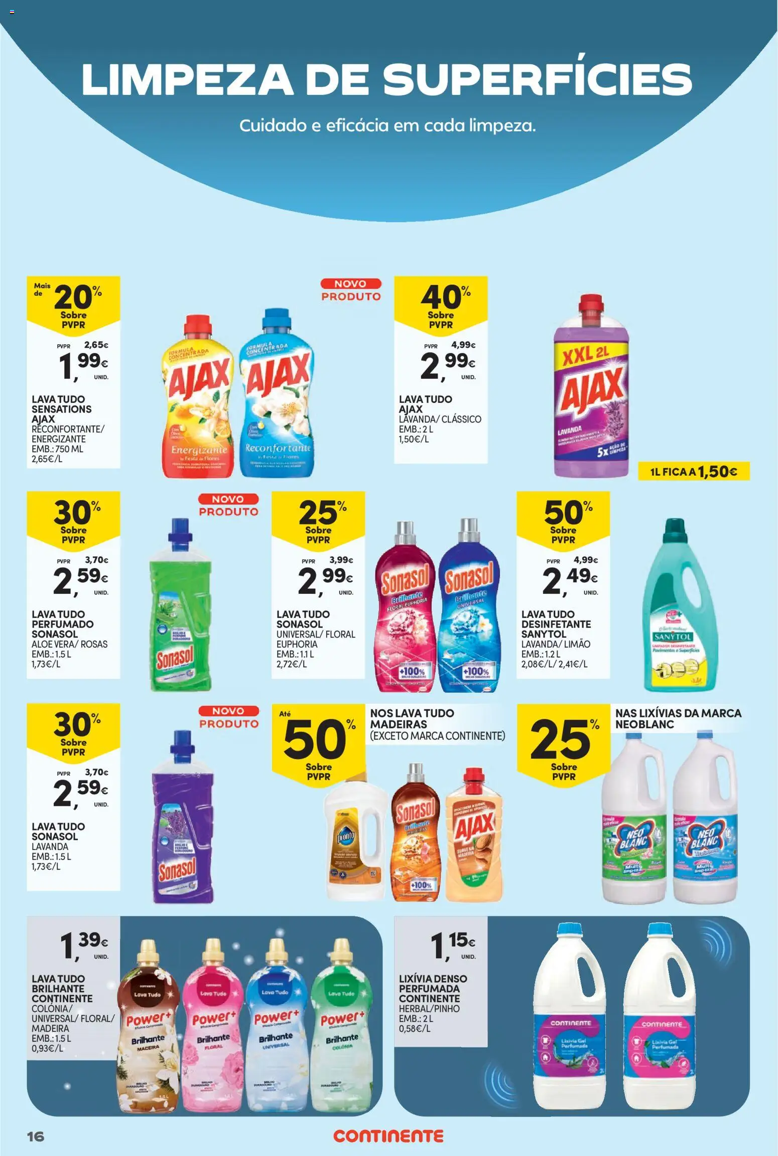 Continente Limpeza do Lar: Preços sempre baixos │ válido de 12.05.2026 | Página: 16