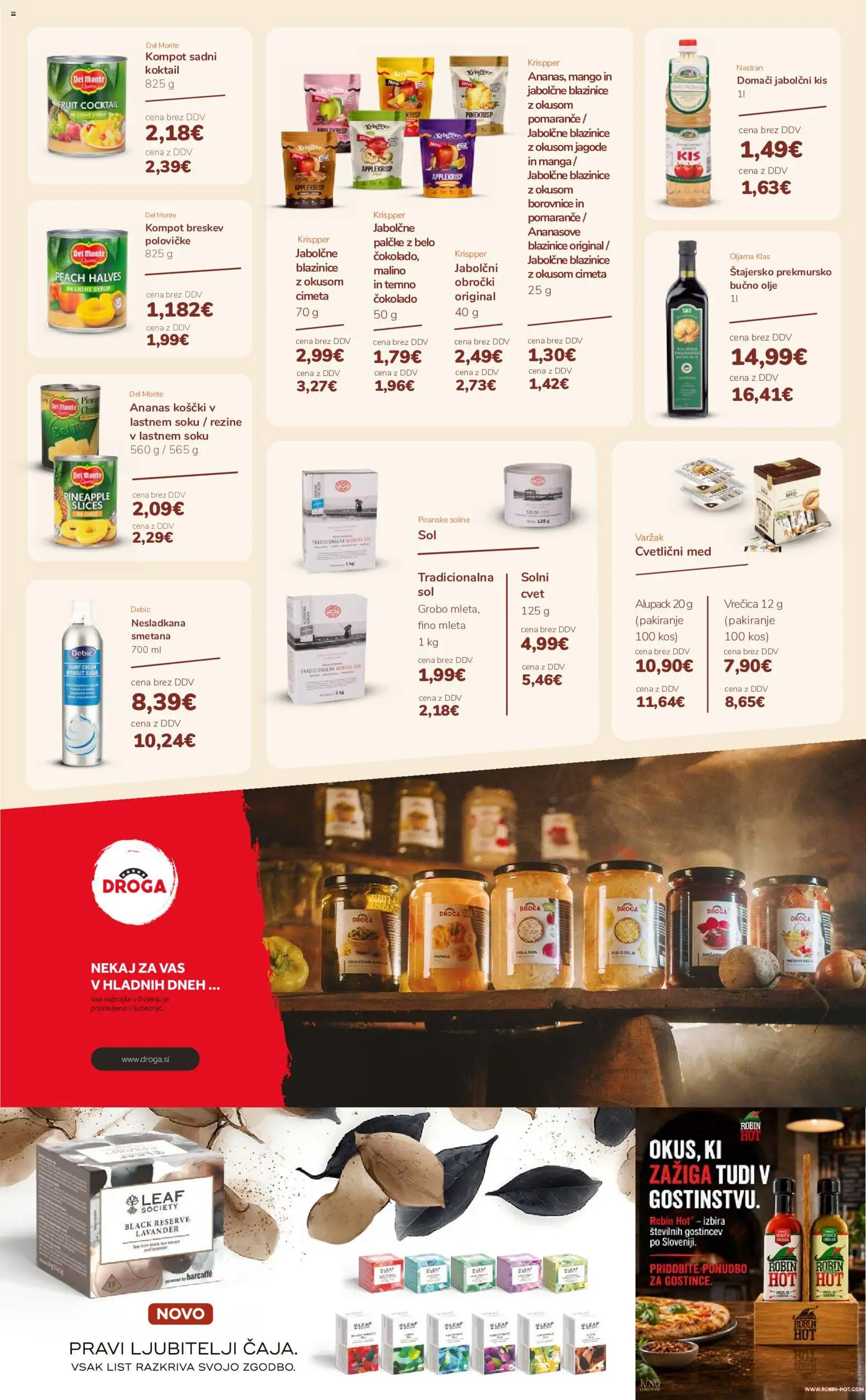 Novi Ahac katalog ponudbe – veljaven od 01.09.2026 | Stran: 21 | Izdelki: Kos, Kis, Jabolčni kis, Olje