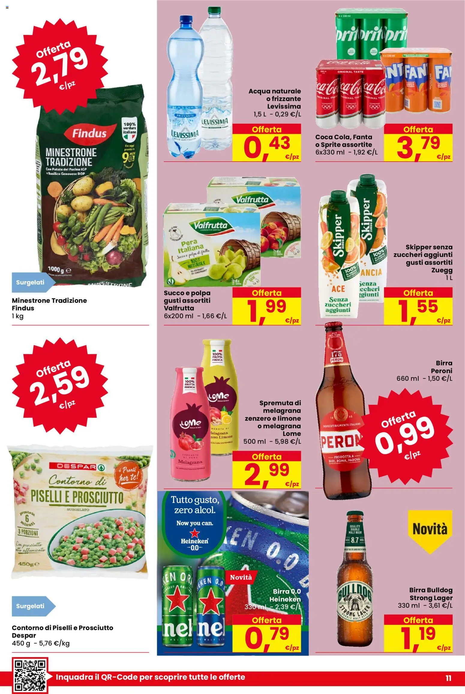Volantino Despar del 05.03.2026 | Pagina: 11 | Prodotti: Patate, Verdure, Acqua naturale, Heineken