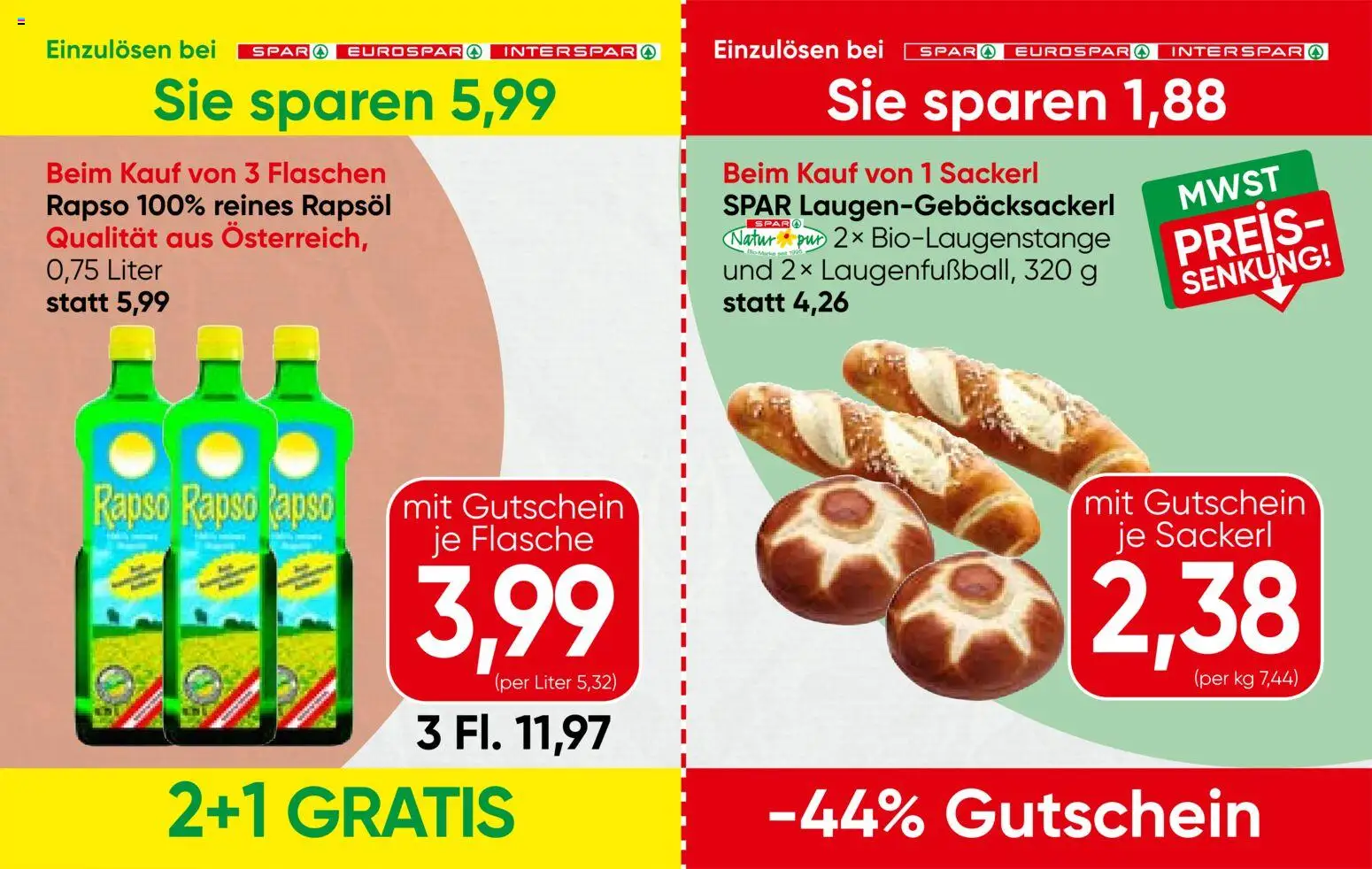 Spar Gutscheinheft gültig ab 03.09.2026 | Seite: 6 | Produkte: Rapsöl