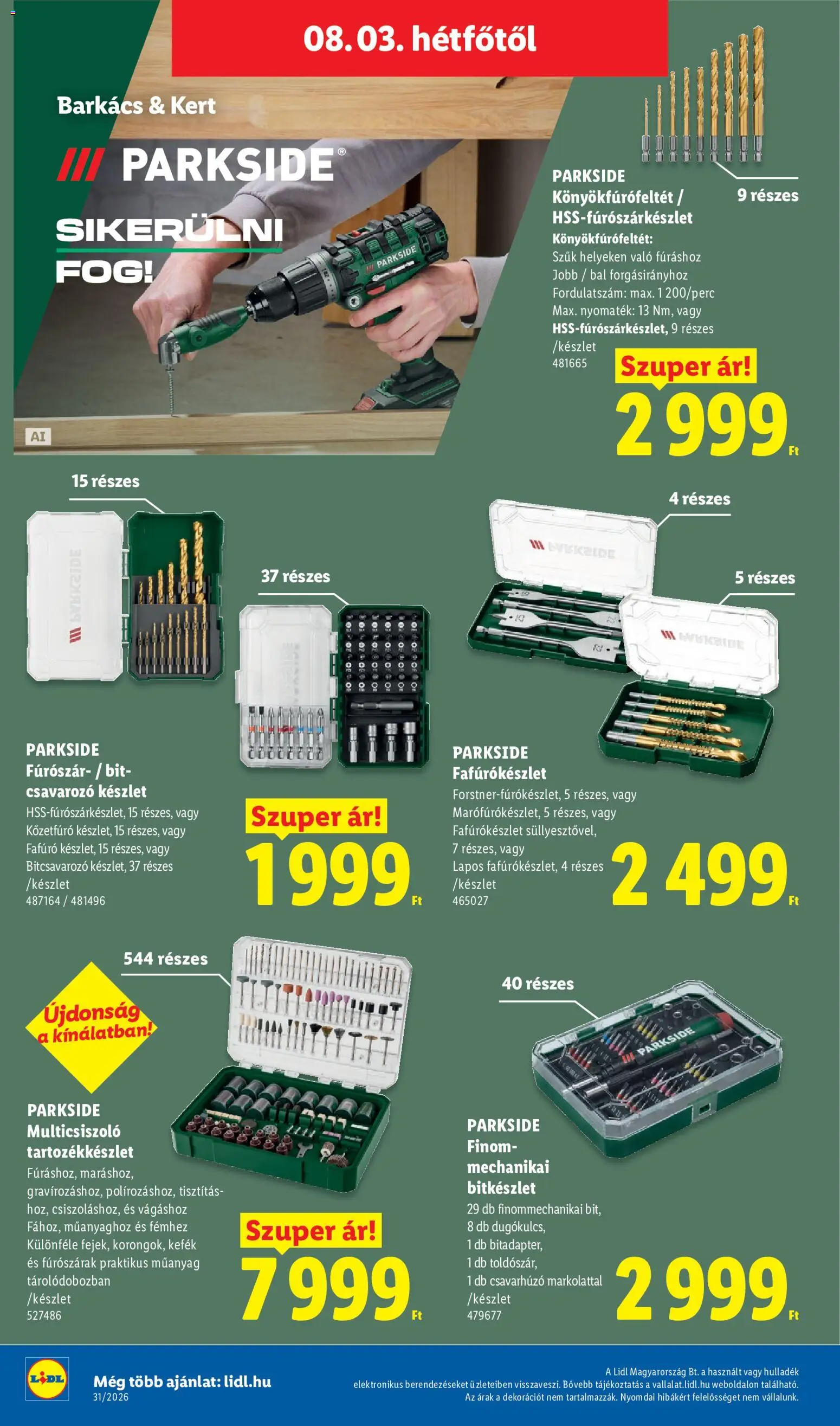 Lidl akciós ujság - amely érvényes a következő dátumtól: 2026.07.30. | Oldal: 12 | Termékek: Parkside, Csavarhúzó, Csavarozó