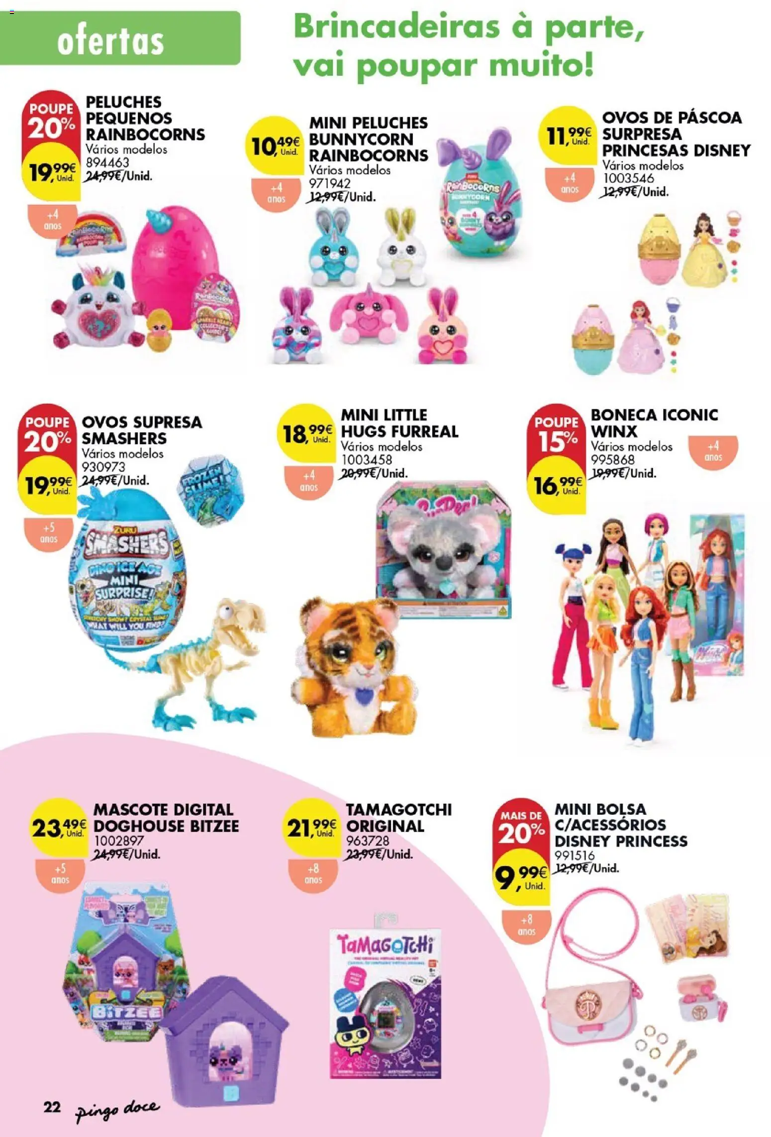 Pingo Doce folheto Bazar Páscoa │ válido de 03.03.2026 | Página: 22 | Produtos: Bolsa, Peluches, Ovos