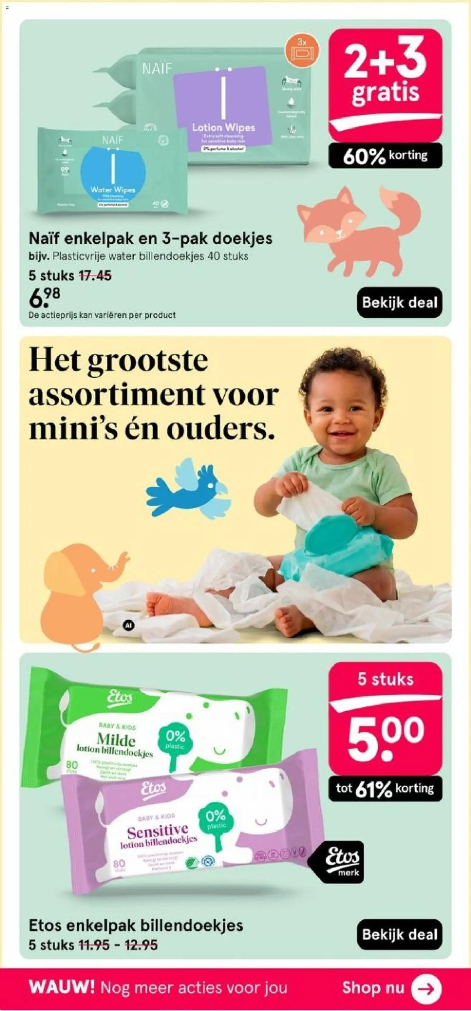 {H1} | Pagina: 66 | Producten: Doekjes, Kan, Water