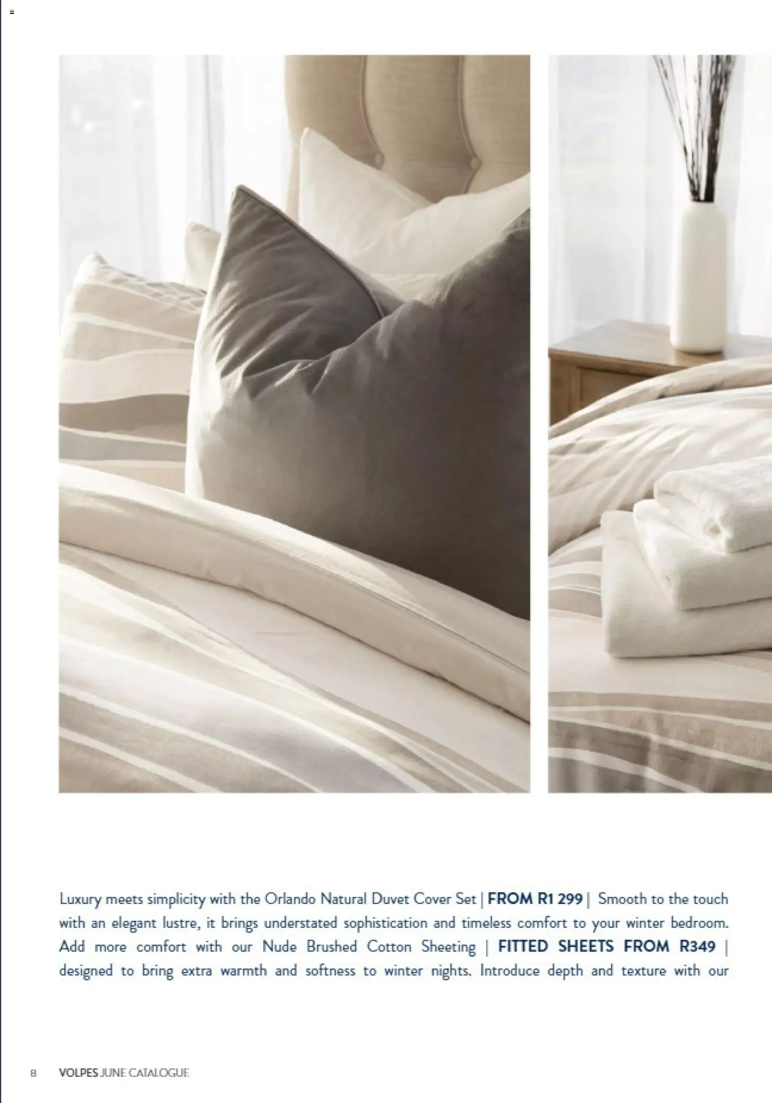 New Volpes catalogue – valid from 01/07/2026 | Page: 8 | Products: Cover, Duvet
