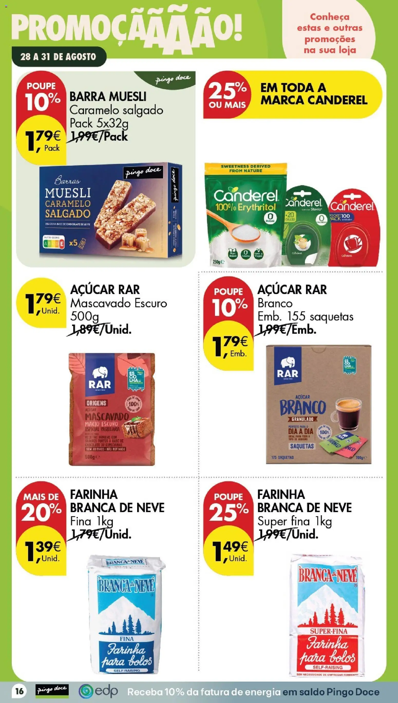 Pingo Doce Poupe este Fim de Semana │ válido de 28/08/2026 | Página: 16 | Produtos: Especiarias, Bebidas, Leite, Chocolate