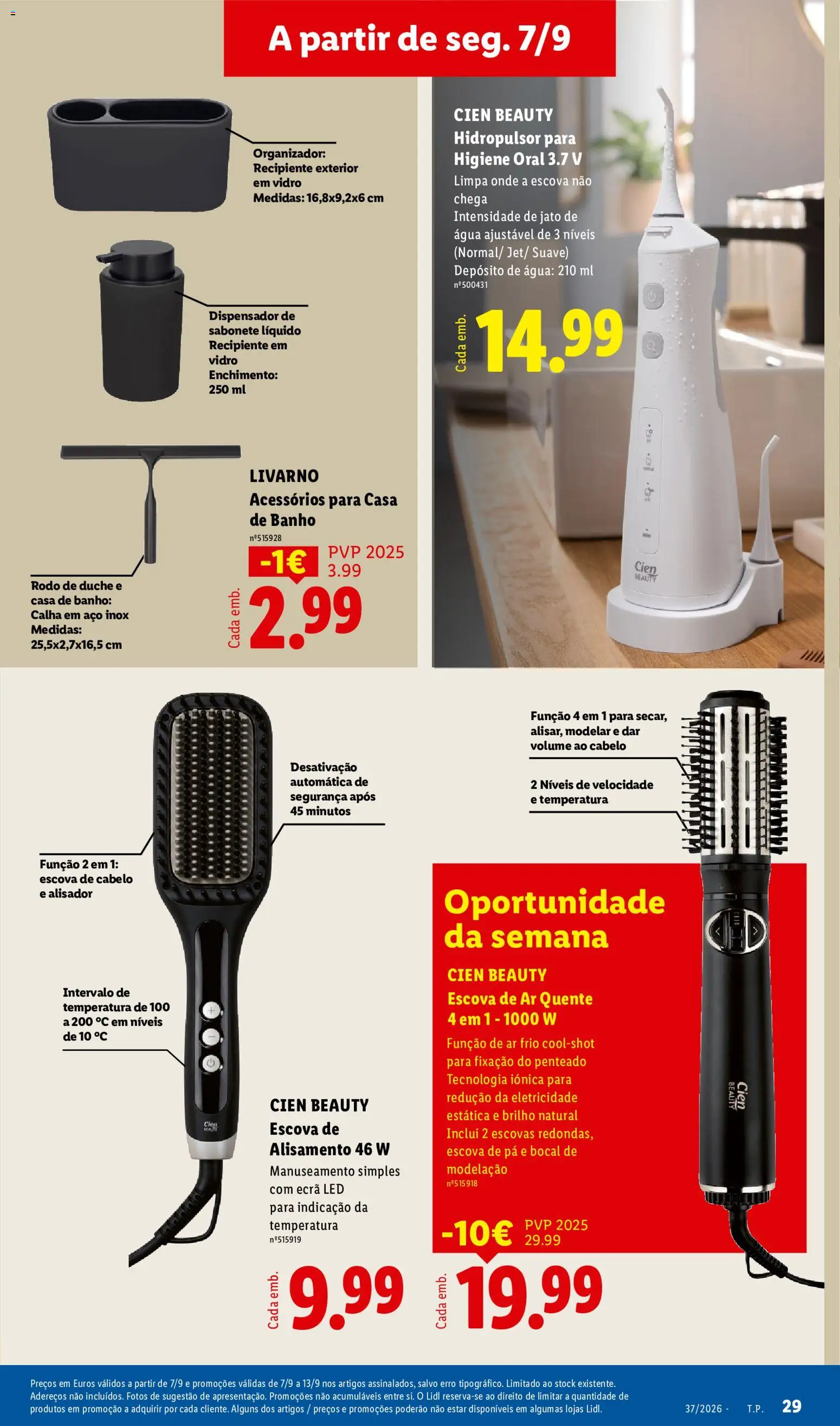 Lidl Promoções Semanais │ válido de 07/09/2026 | Página: 31 | Produtos: Agua, Sabonete, Casa de banho, Banho