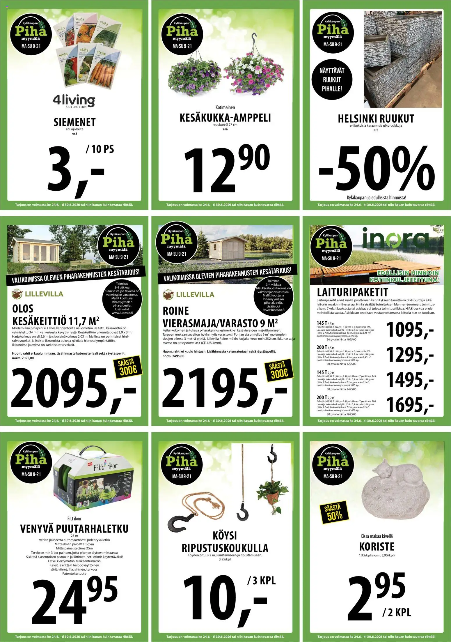 Tuuri tarjoukset – voimassa 24/06/2026 alkaen | Sivu: 32 | Tuotteet: Letku, Puutarhaletku, Siemenet, Voi