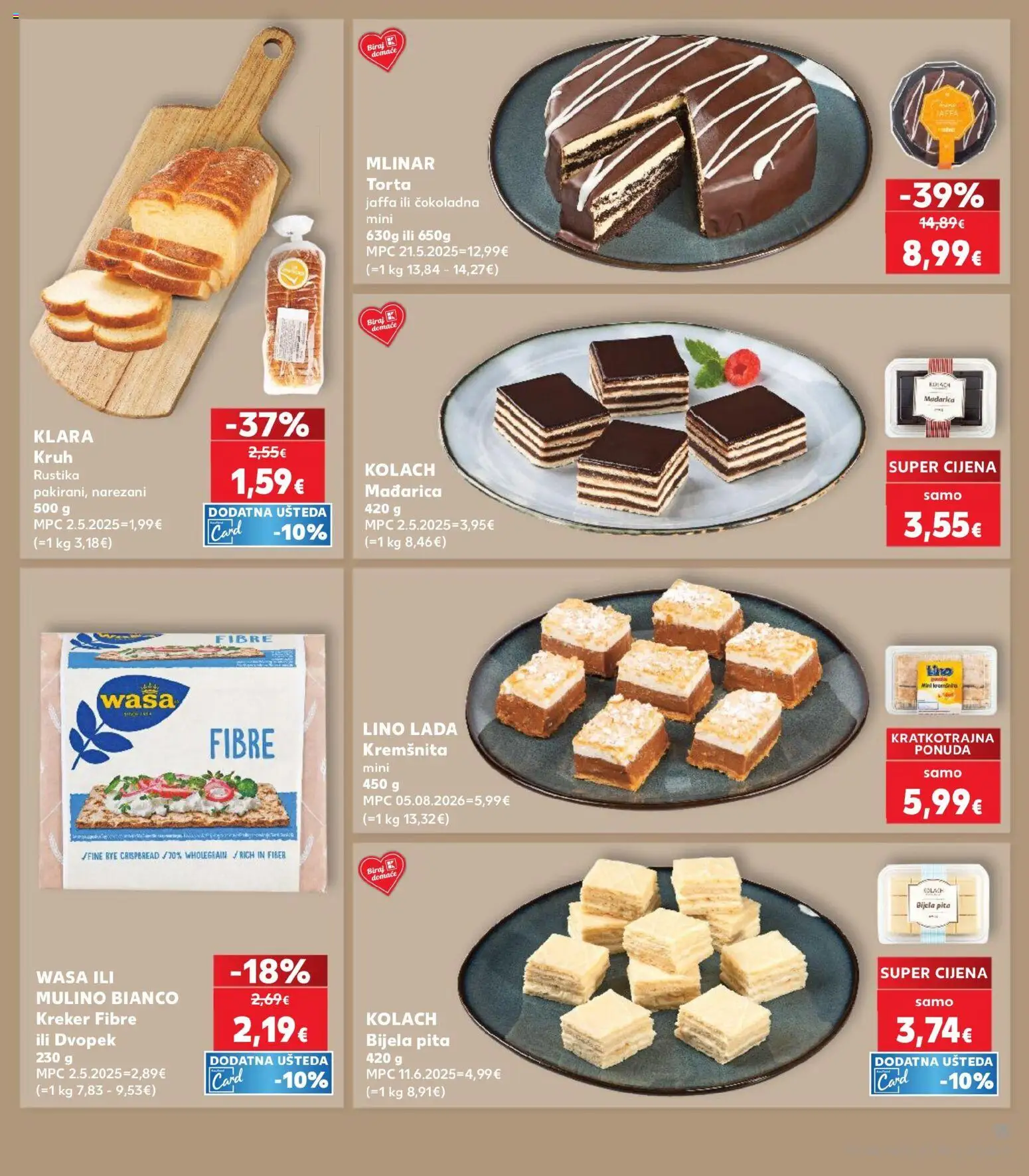 Kaufland katalog | vrijedi od 26.08.2026 | Stranica: 15 | Proizvodi: Lino Lada, Pita, Lino, Torta