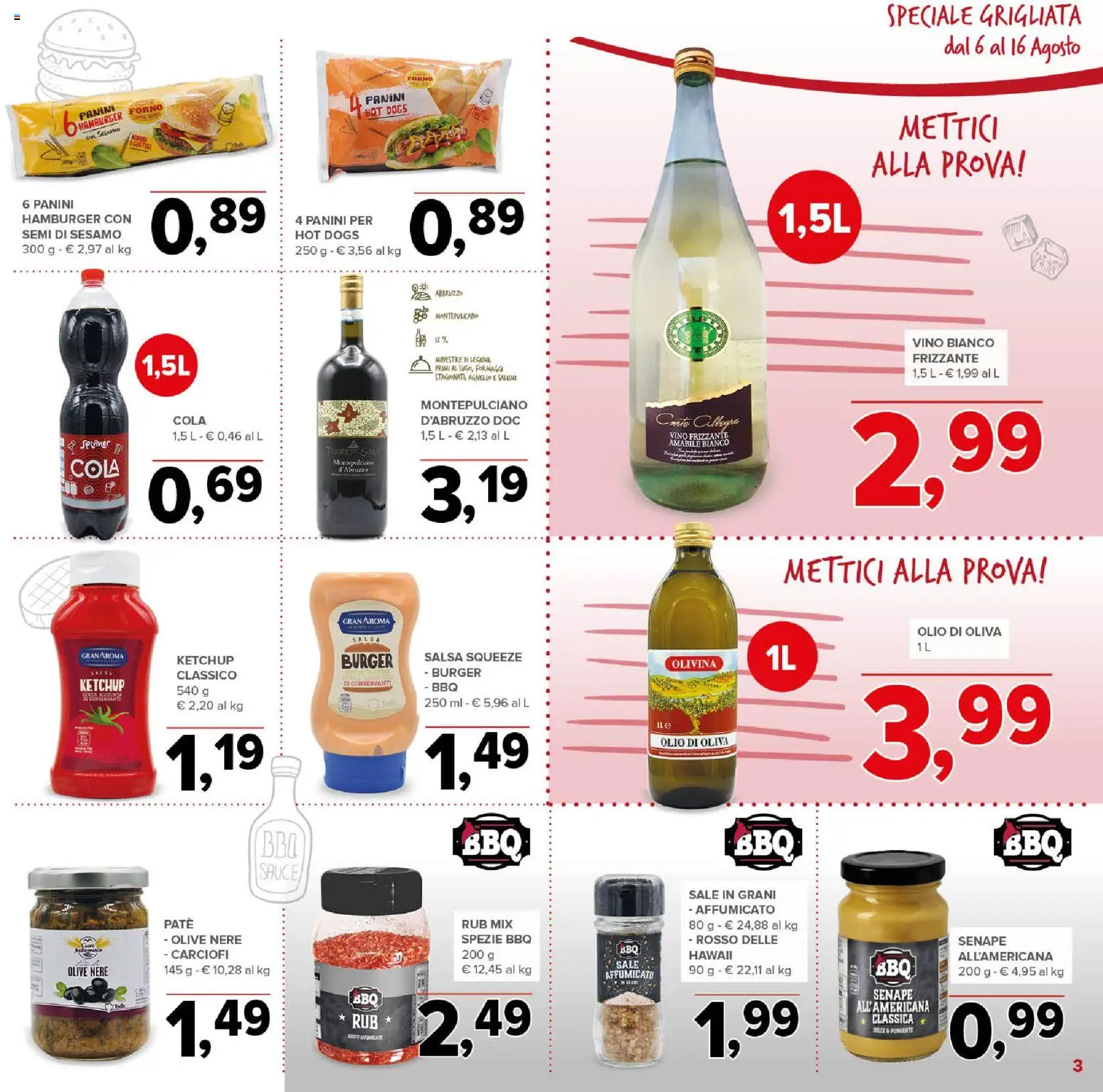 Volantino Todis del 06/08/2026 | Pagina: 3 | Prodotti: Paté, Forno, Senape, Olio di Oliva