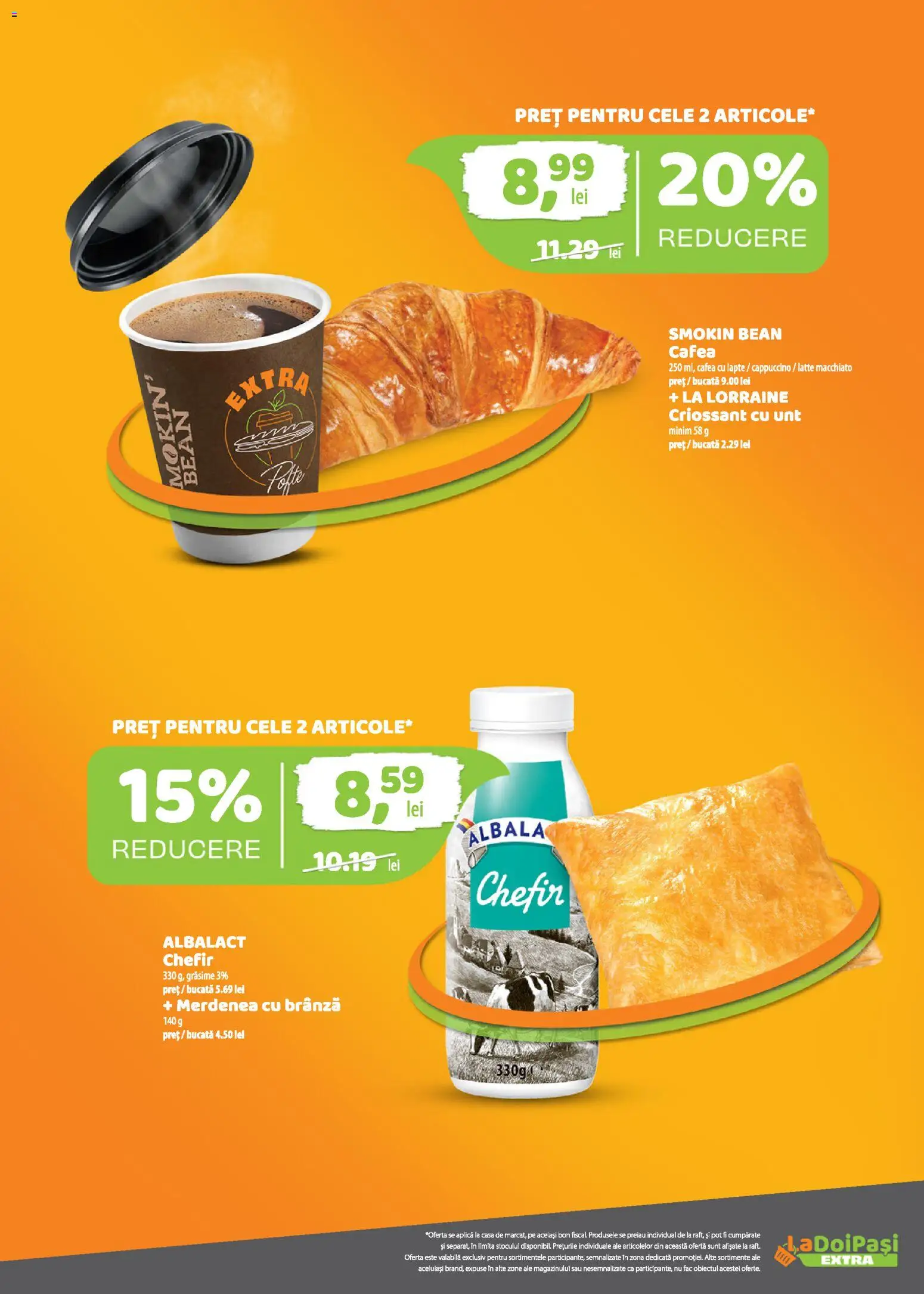 Noul catalog LaDoiPași – valabil de la 01.09.2026 | Pagină: 5 | Produse: Chefir, Cappuccino, Unt, Cafea