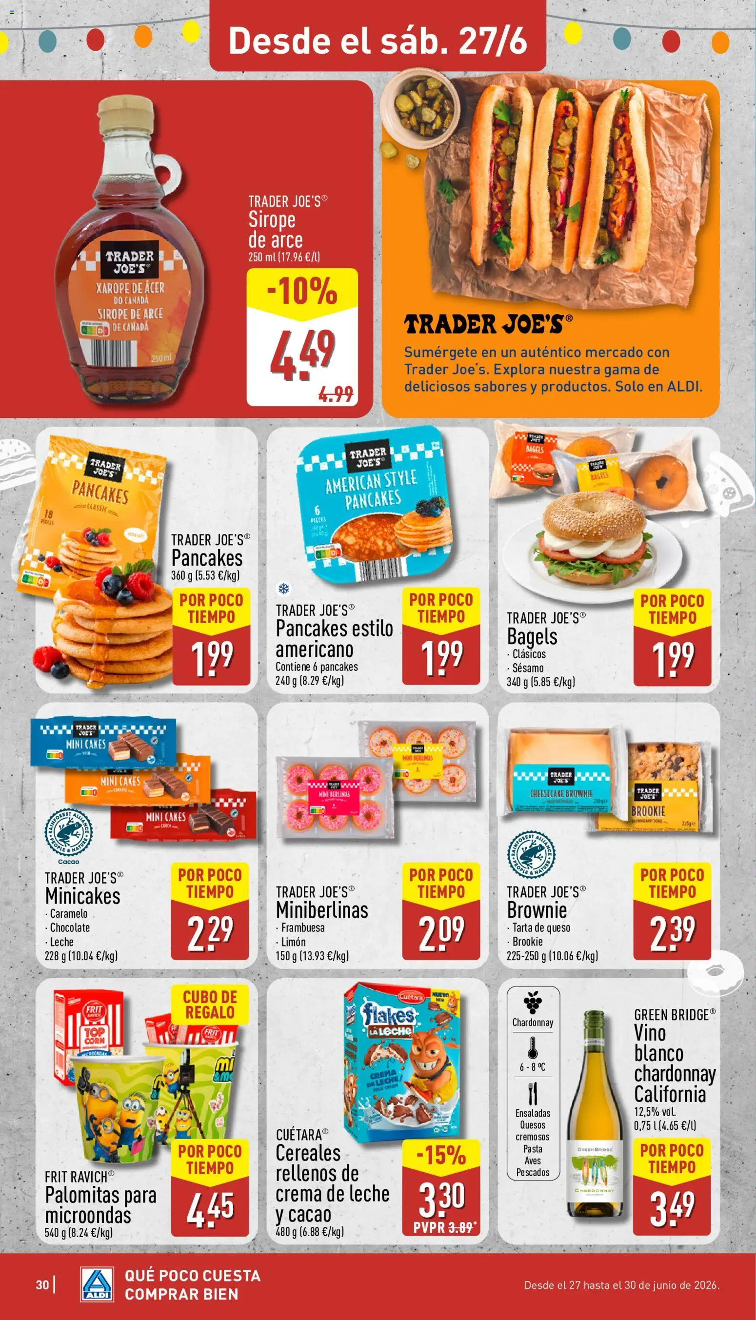 Aldi folleto Península │ válido desde el 22.06.2026 | Página: 30 | Productos: Queso, Chocolate, Cereales, Crema