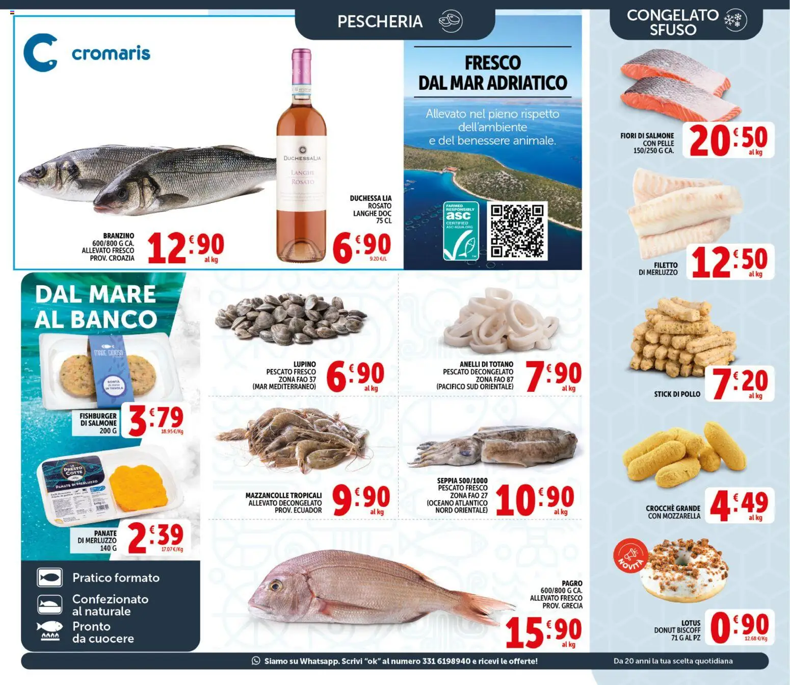 Volantino Decò del 20.05.2026 | Pagina: 7 | Prodotti: Merluzzo, Mazzancolle, Mozzarella, Totano