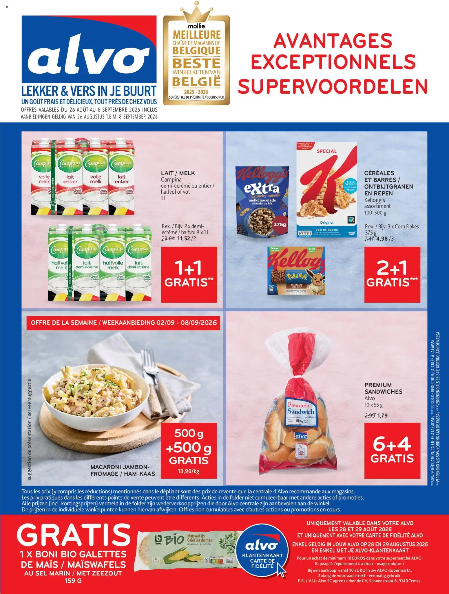 {H1} | Pagina: 1 | Producten: Muesli, Zeezout, Repen, Melk