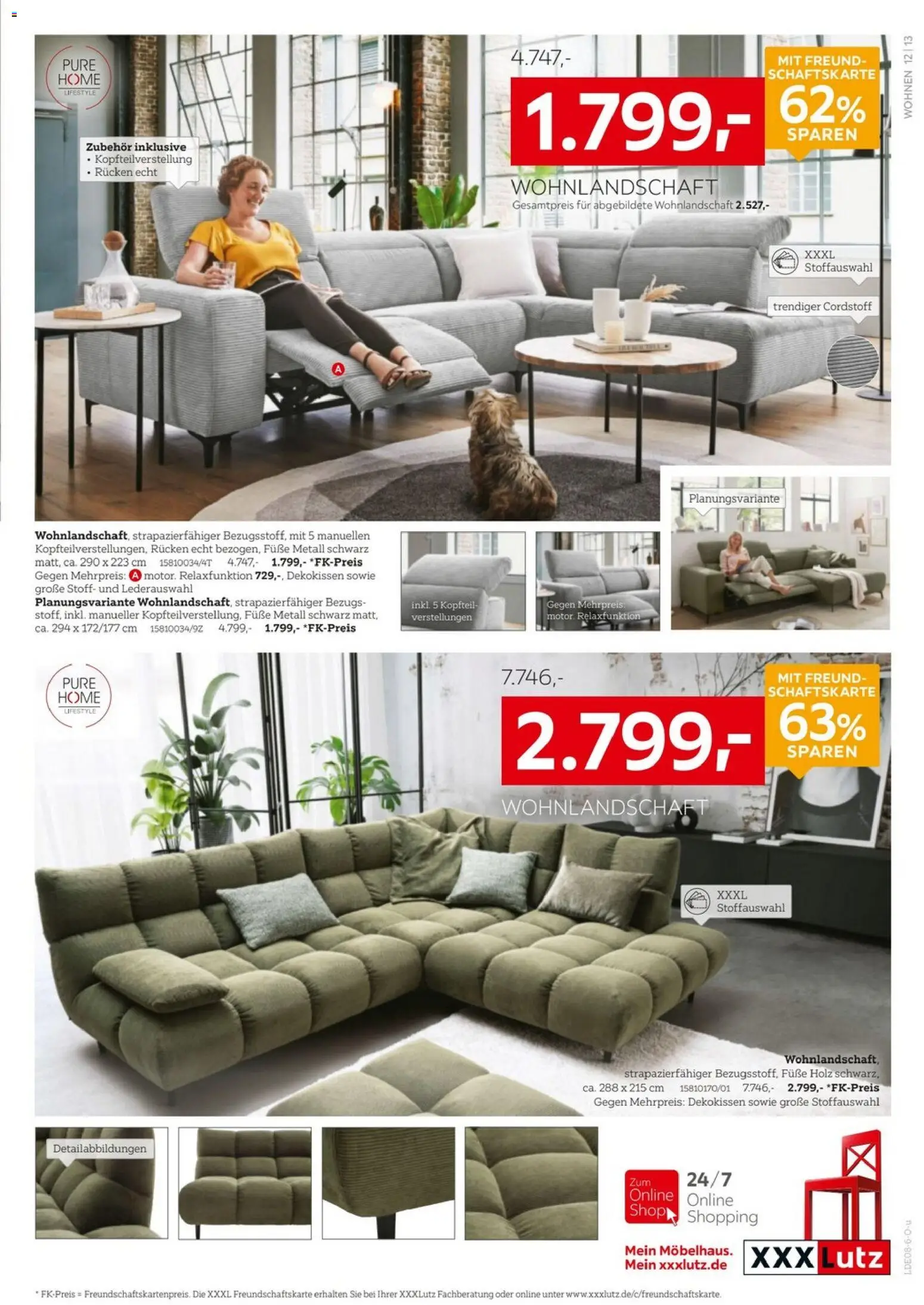 XXXLutz Wohnen Spezial – gültig ab 01.08.2026 | Seite: 13 | Produkte: Wohnlandschaft