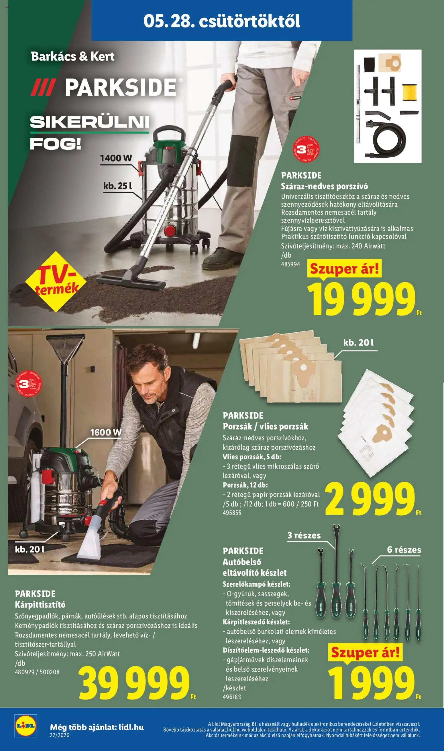 Lidl akciós ujság - amely érvényes a következő dátumtól: 28.05.2026 | Oldal: 34