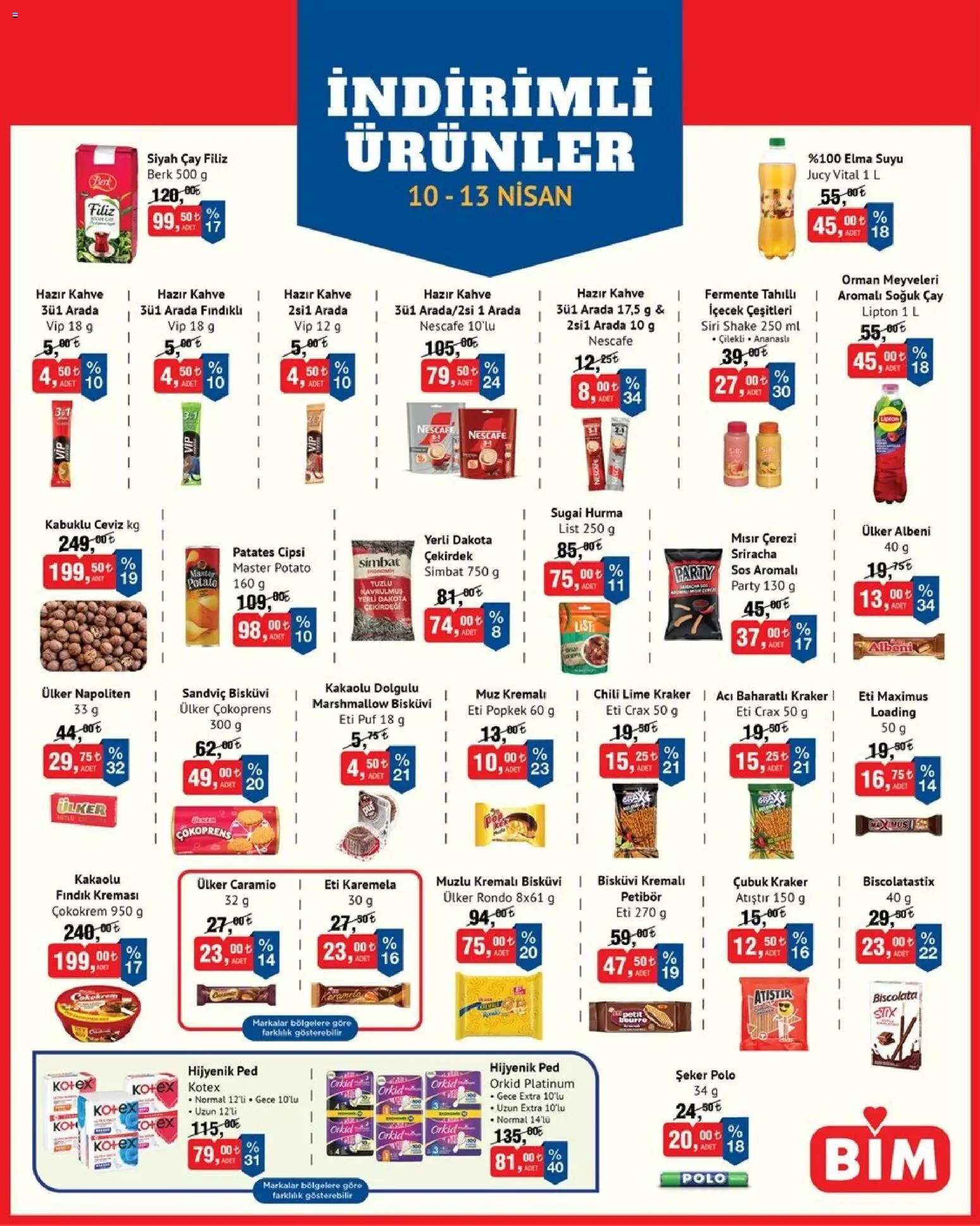 BİM - İndirimli Ürünler - 10.04.2026 tarihinden itibaren geçerlidir | Sayfa: 2 | Ürünler: Elma, Sos, Mısır, Soğuk çay